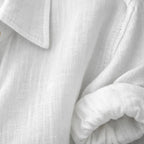 Alveraine | Women's Lightweight Summer Blouse - Rolled Sleeve Style