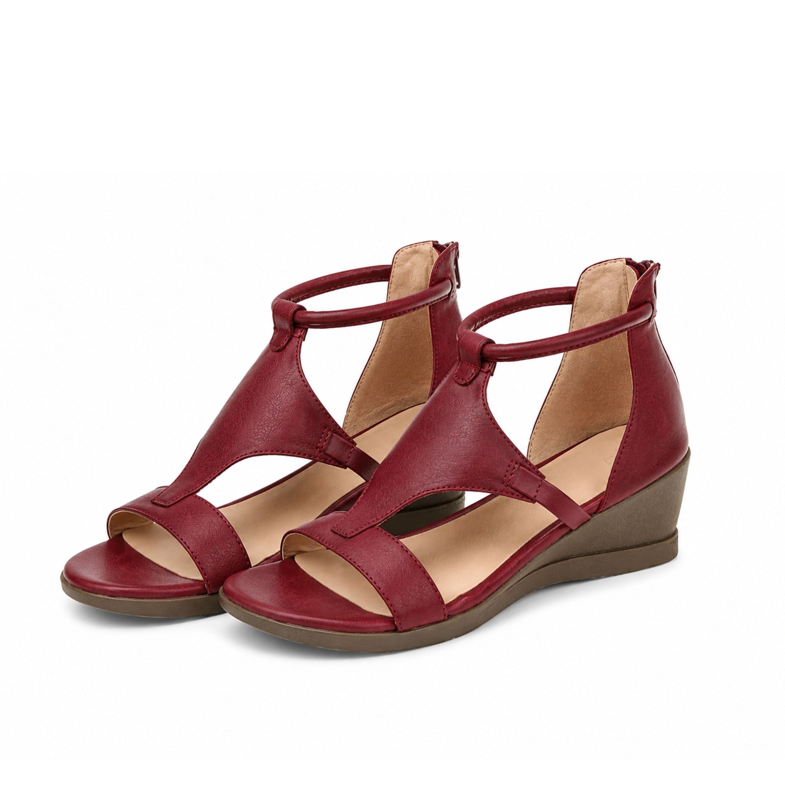 Alveraine | Women's Wedge Heel Roman Sandals - Elegant Summer Style