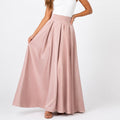 Alveraine | Women's High-Waisted A-Line Maxi Skirt - Elegant Flowing Style