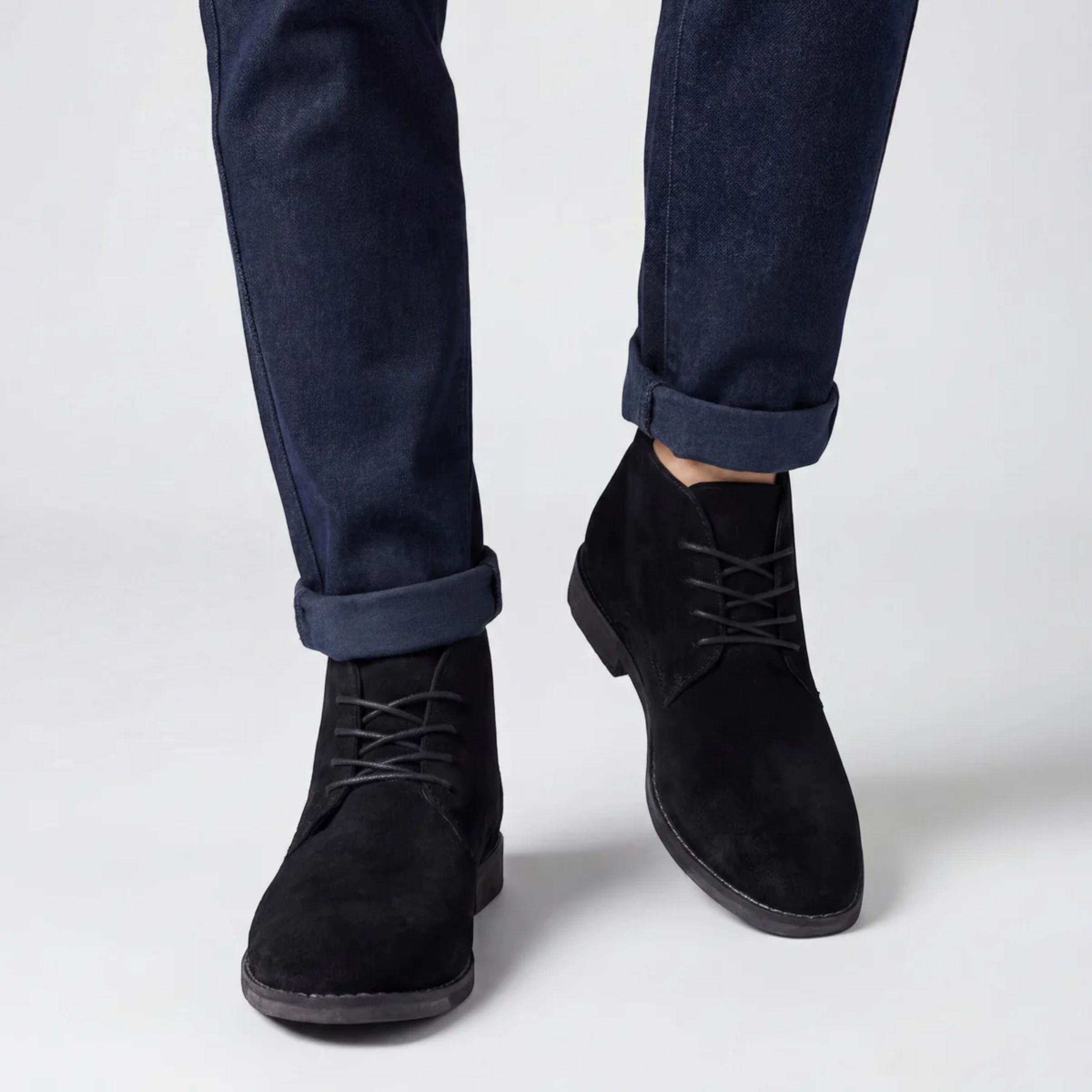Alveraine | Men’s Suede High Boots – Rugged Elegant Style
