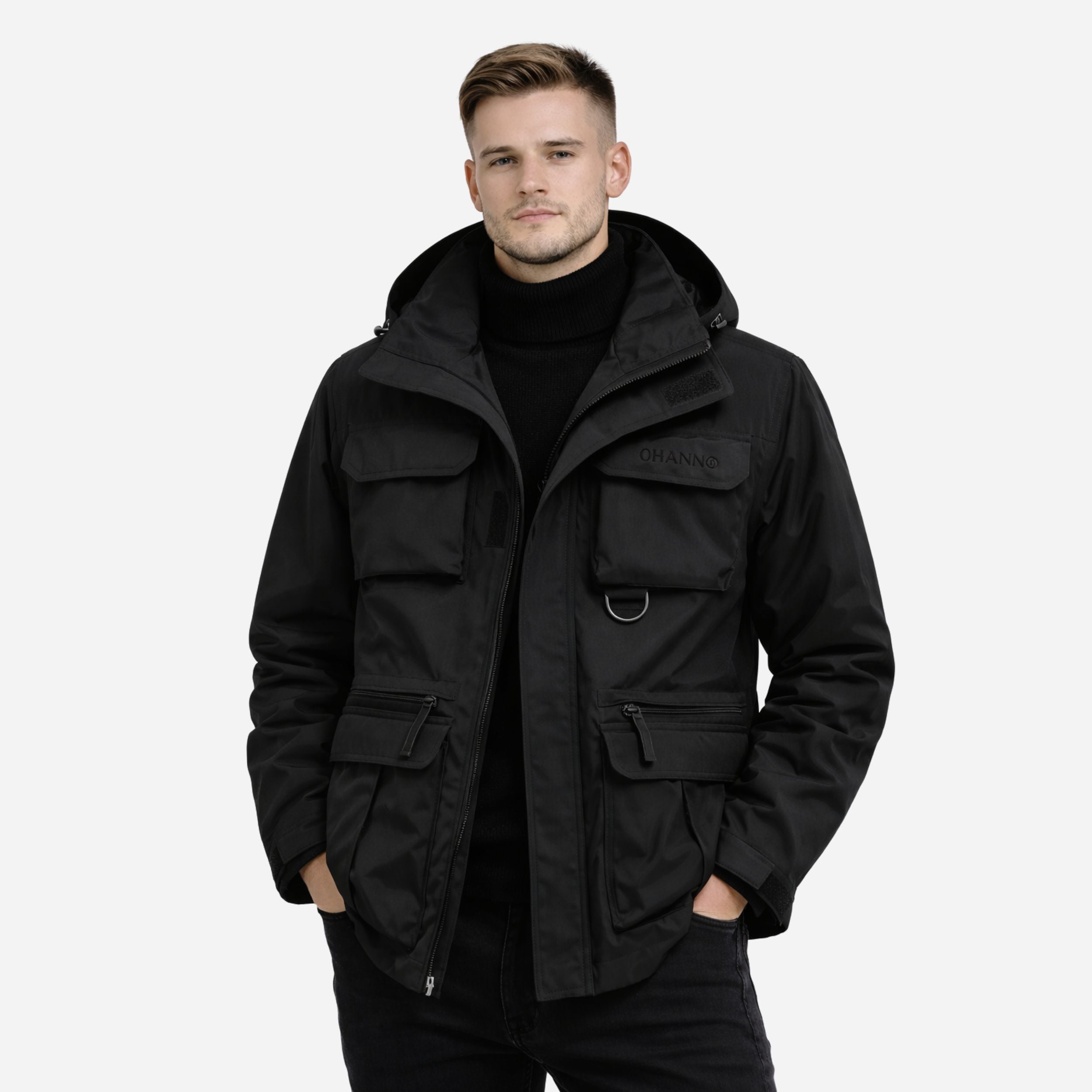 Alveraine | Men’s Winter Military Coat – Hooded Weather-Ready Outerwear