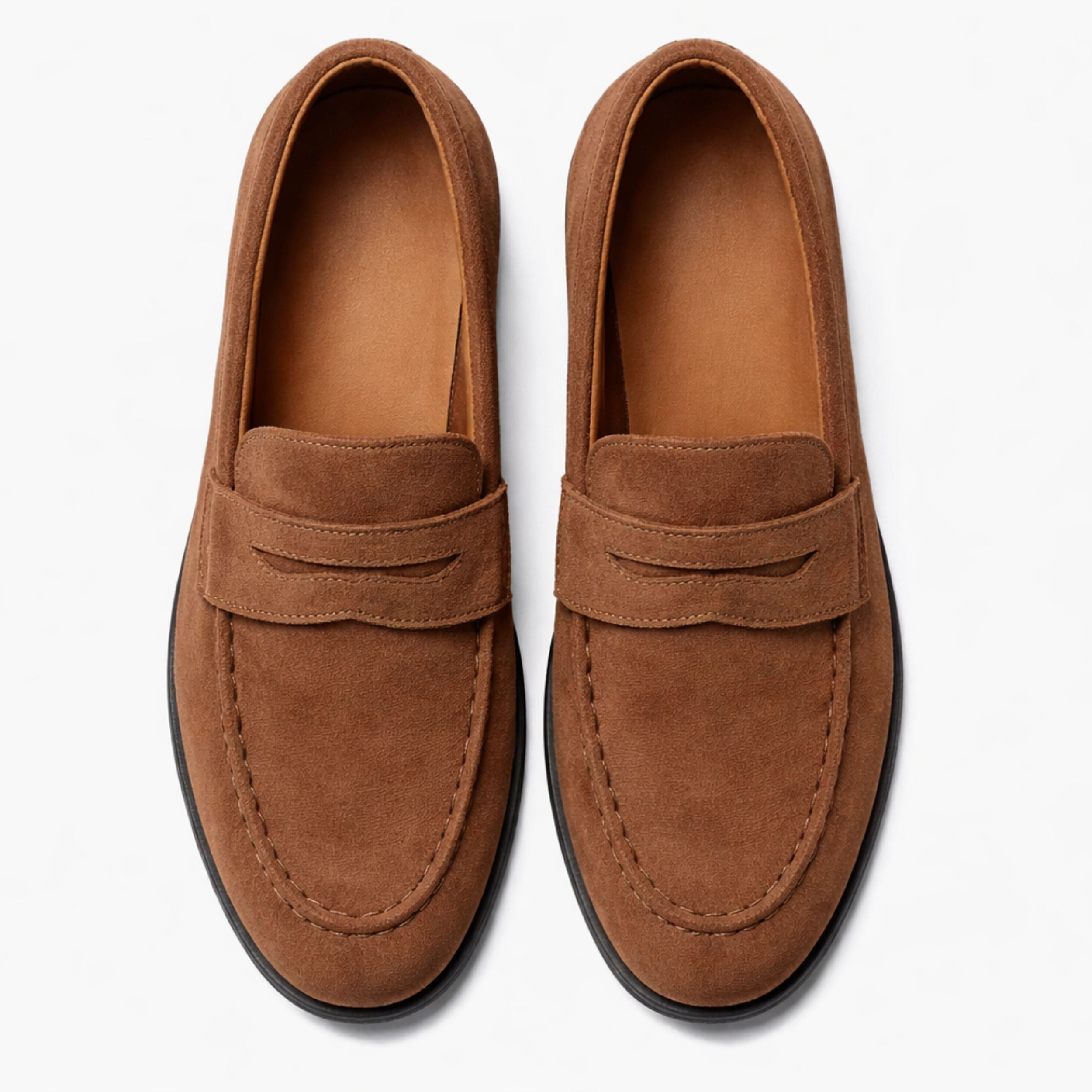 Alveraine | Men’s Square Toe Slip-On Loafers – Height Increasing Style