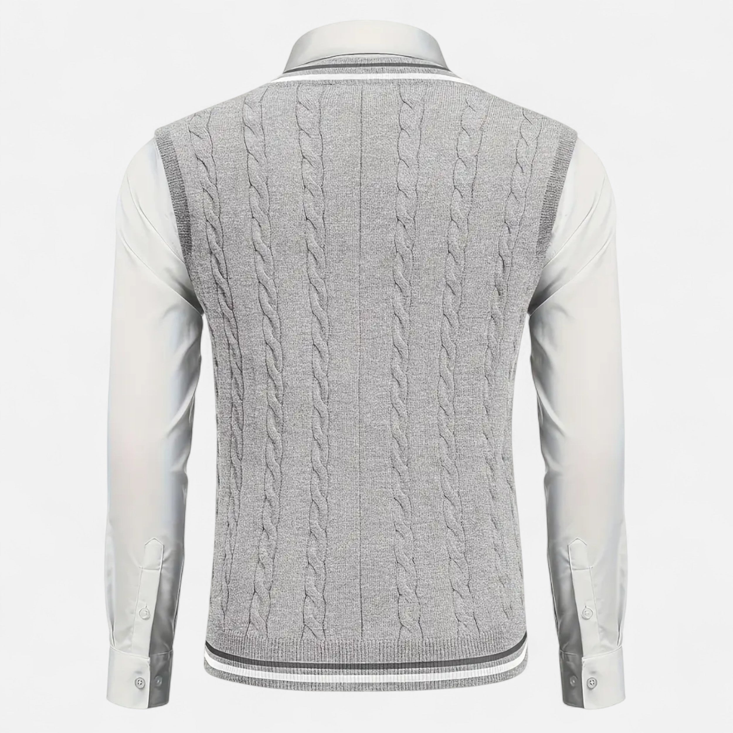 Lurvain | Men’s Knitted V-Neck Vest – Heritage Layers