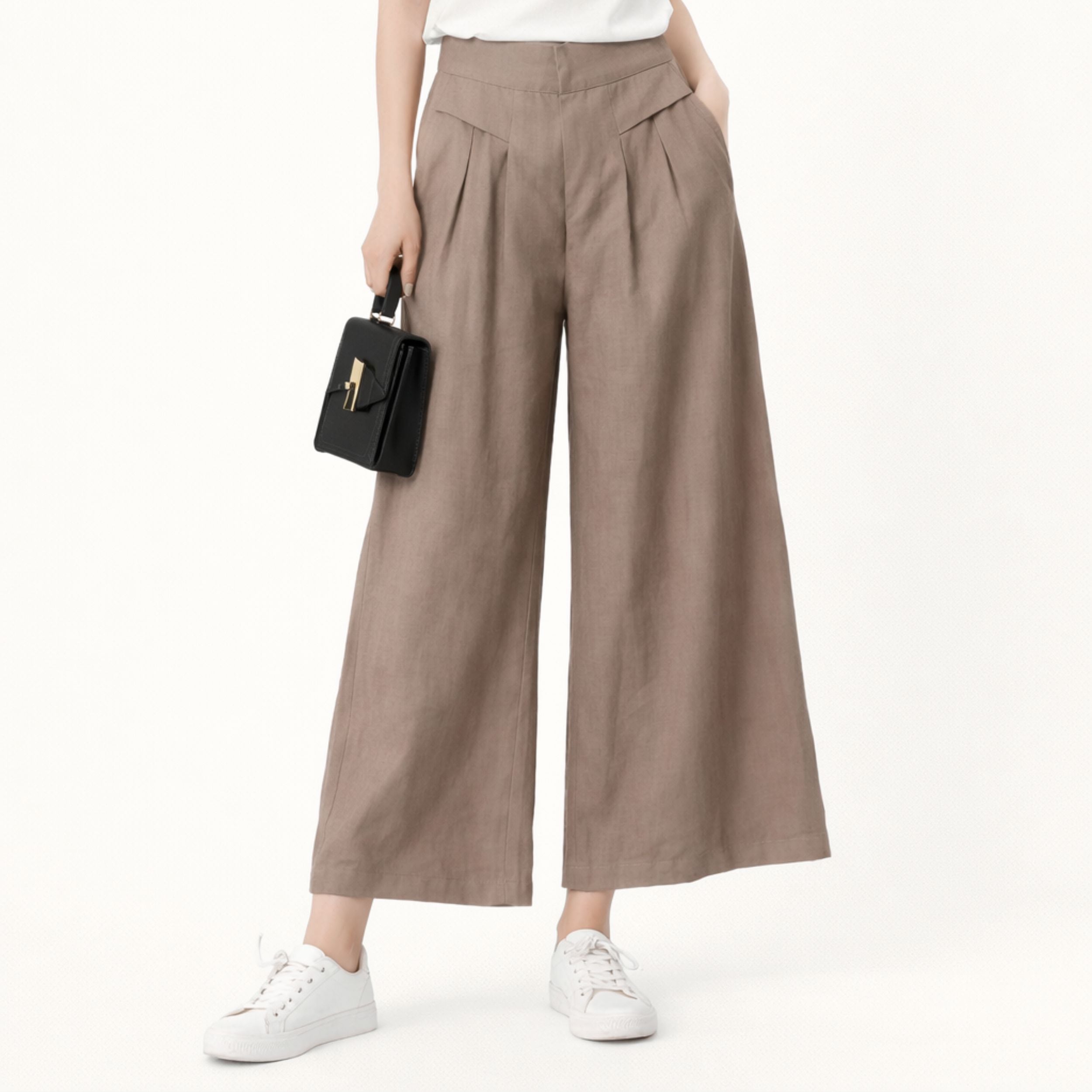 Alveraine | Women’s High-Waist Slim Fit Trousers – Elegant Tailored Style