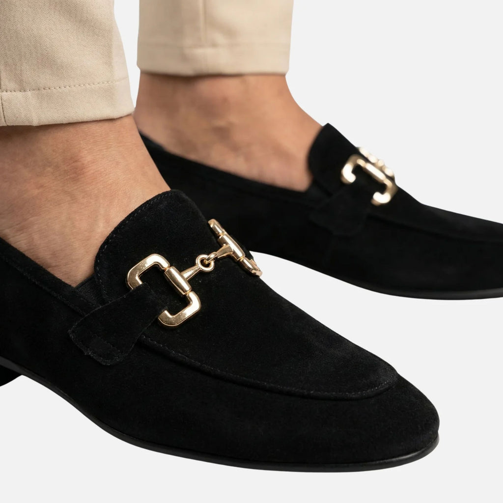Alveraine | Men’s Suede Horsebit Loafers – Refined Slip-On Style