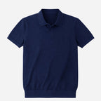 Alveraine | Men’s Slim Fit Knit Polo Shirt – Smart Casual Summer Style