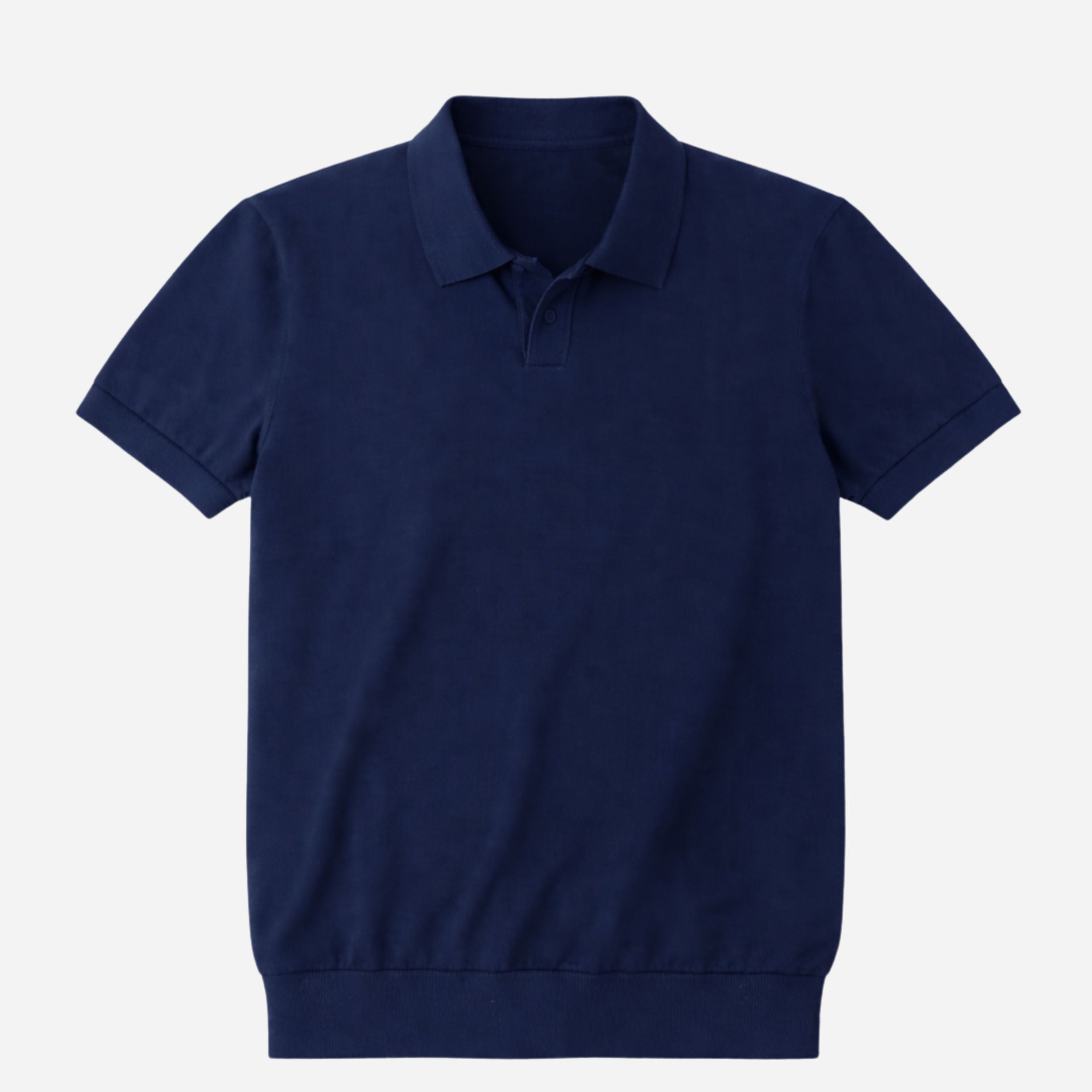 Alveraine | Men’s Slim Fit Knit Polo Shirt – Smart Casual Summer Style