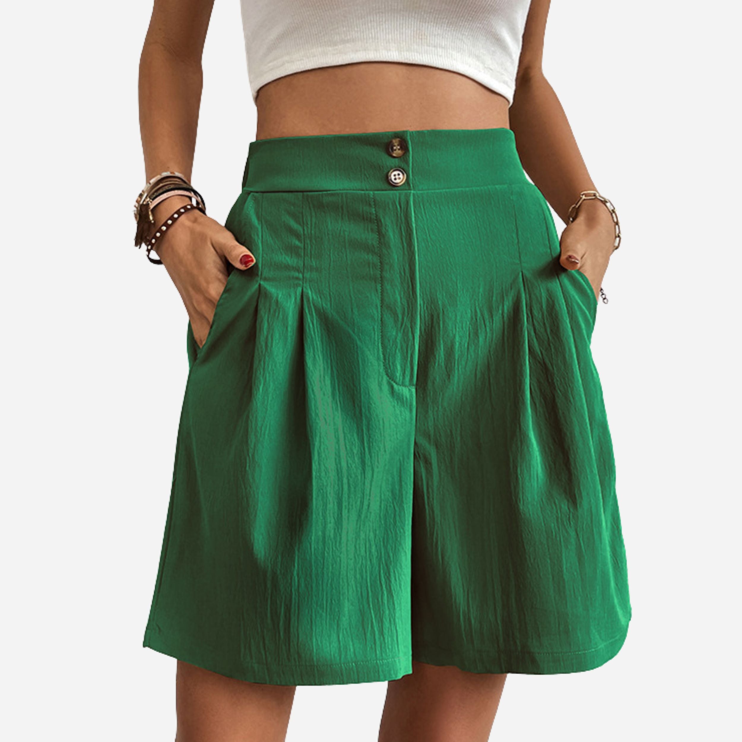 Alveraine | Women’s High-Waisted Shorts – Elegant Summer Essential
