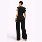 Alveraine | Women’s Elegant Ruffle Detail Jumpsuit – Refined Modern Style