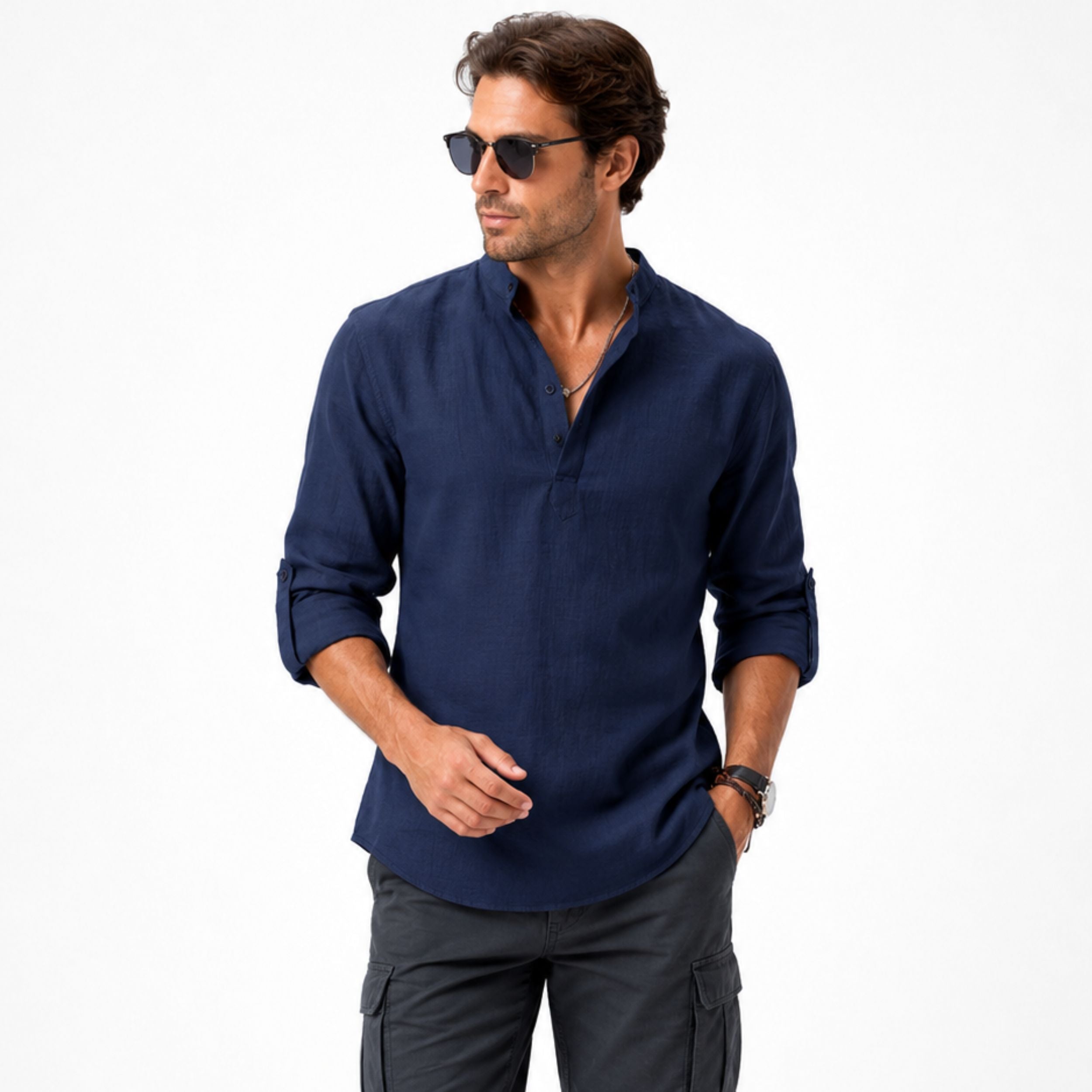 Alveraine | Men’s Lightweight Summer Shirt – Modern Fit Style