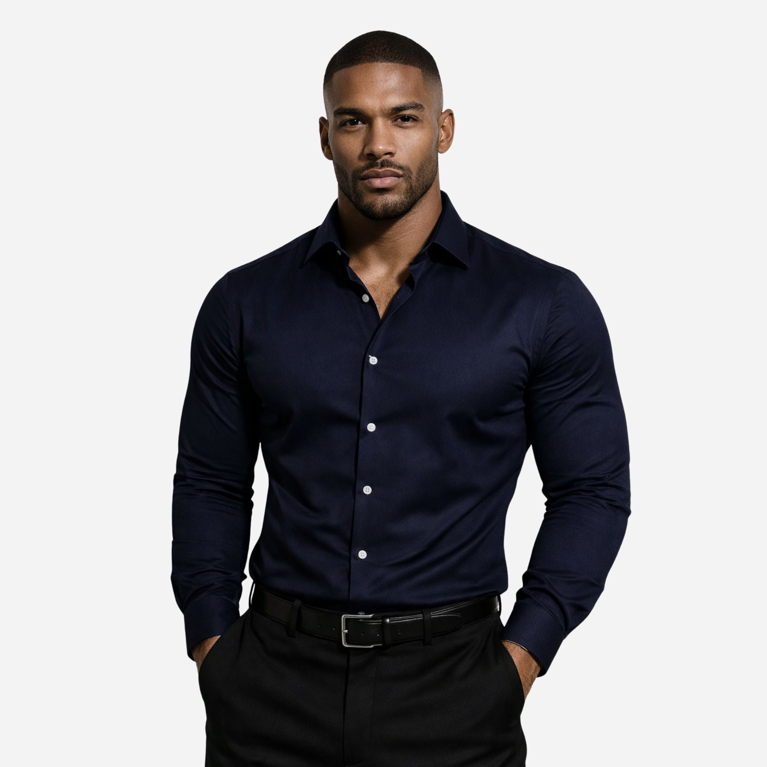 Alveraine | Men’s Tailored Modern Dress Shirt – Slim Fit