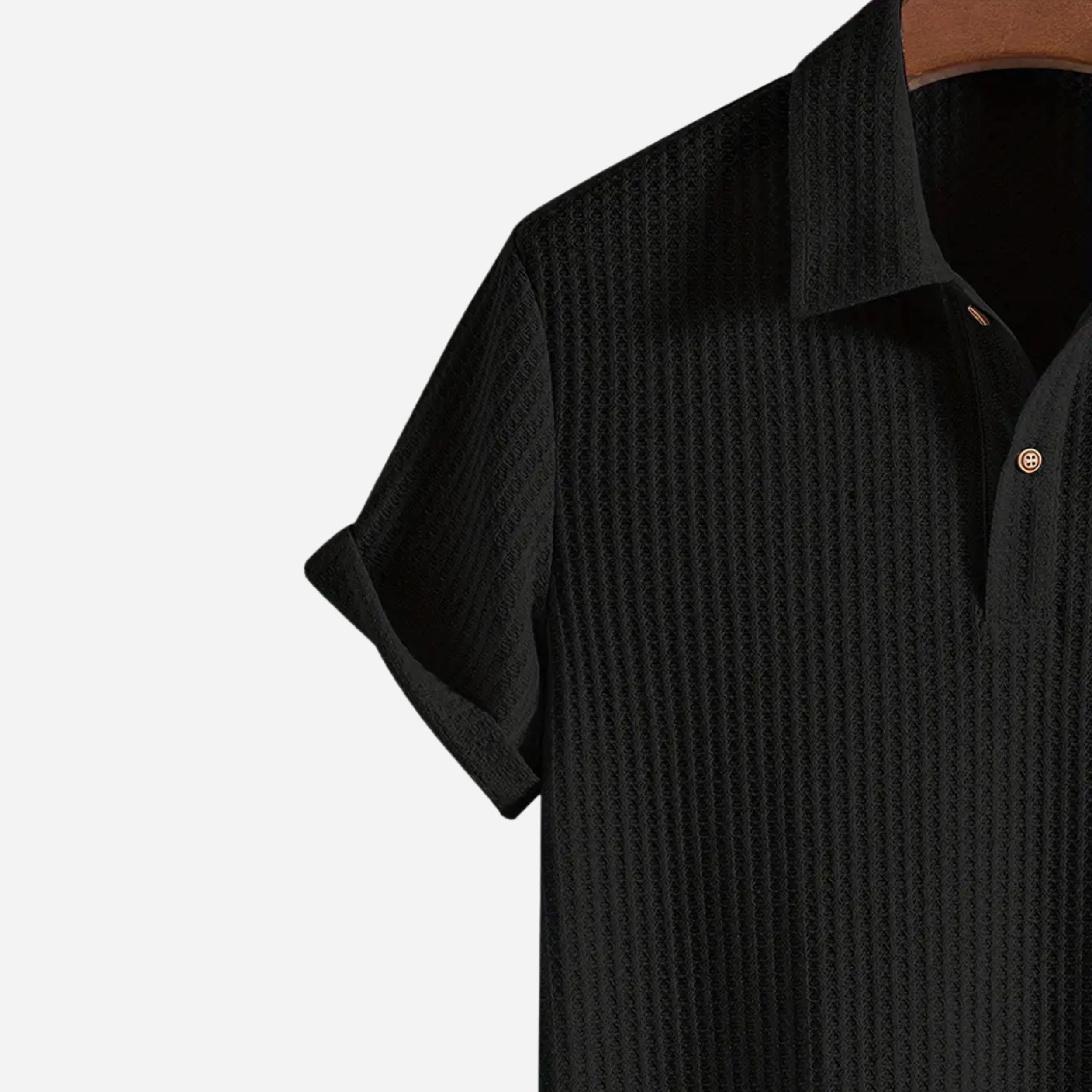 Alveraine | Men’s Classic Textured Polo Shirt – Refined Everyday Style