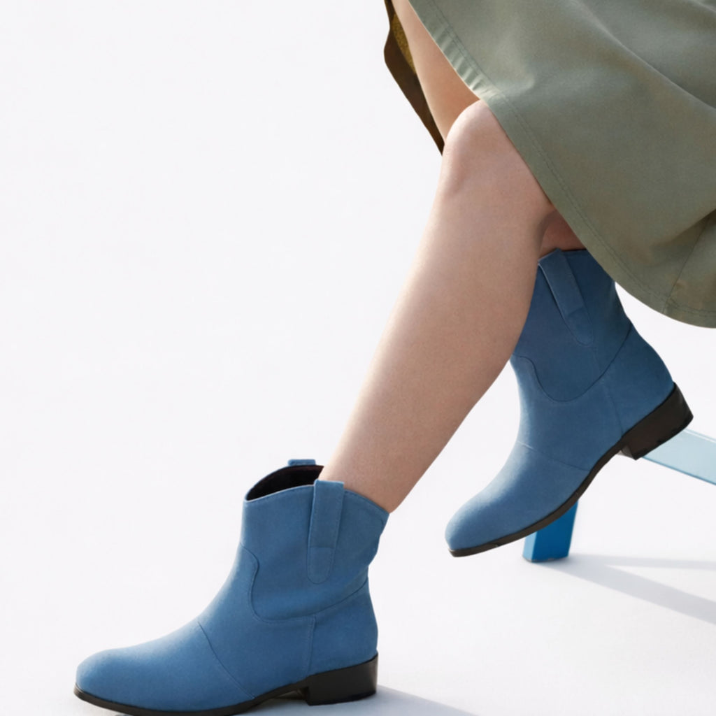 Alveraine | Women’s Western-Inspired Cowboy Ankle Boots