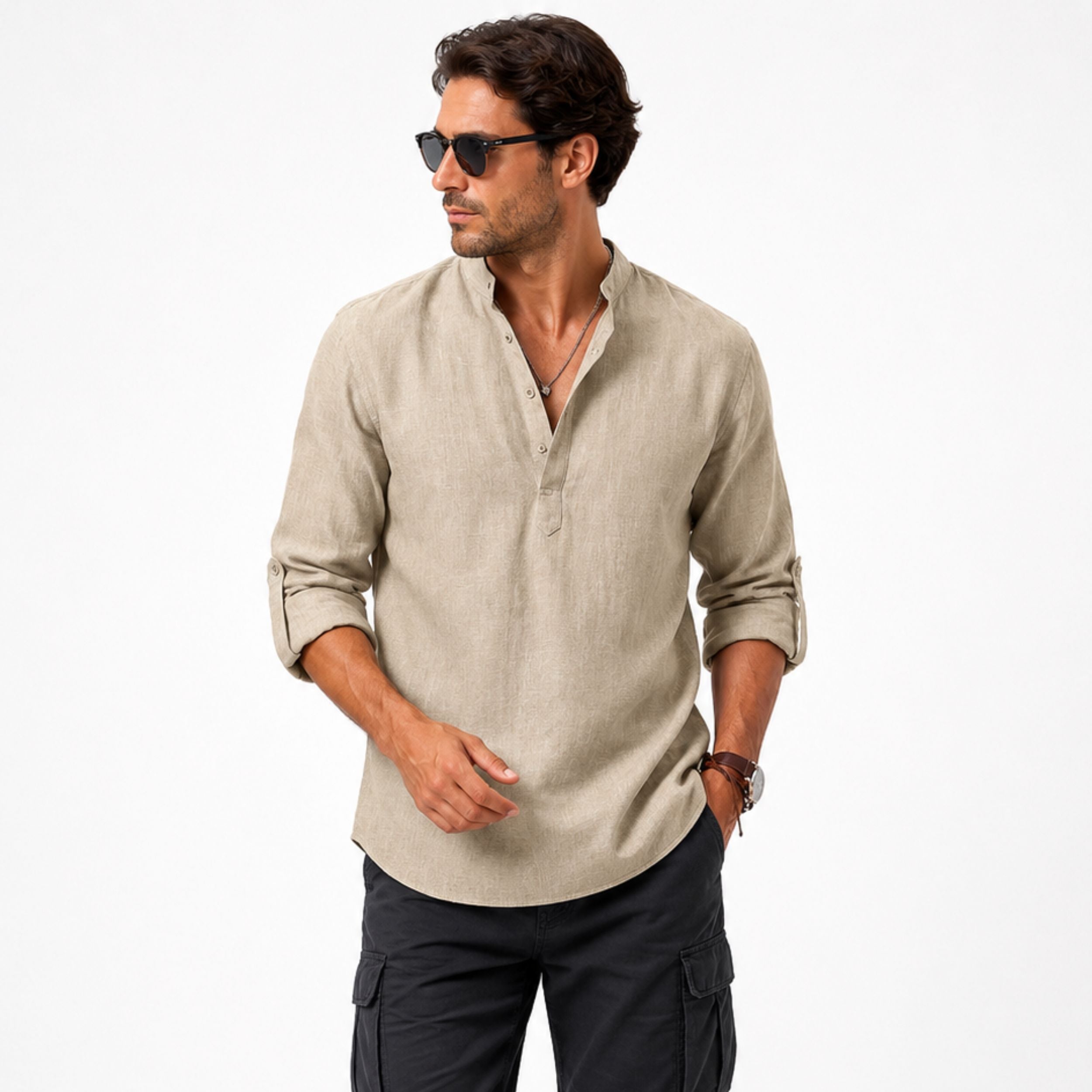 Alveraine | Men’s Lightweight Summer Shirt – Modern Fit Style