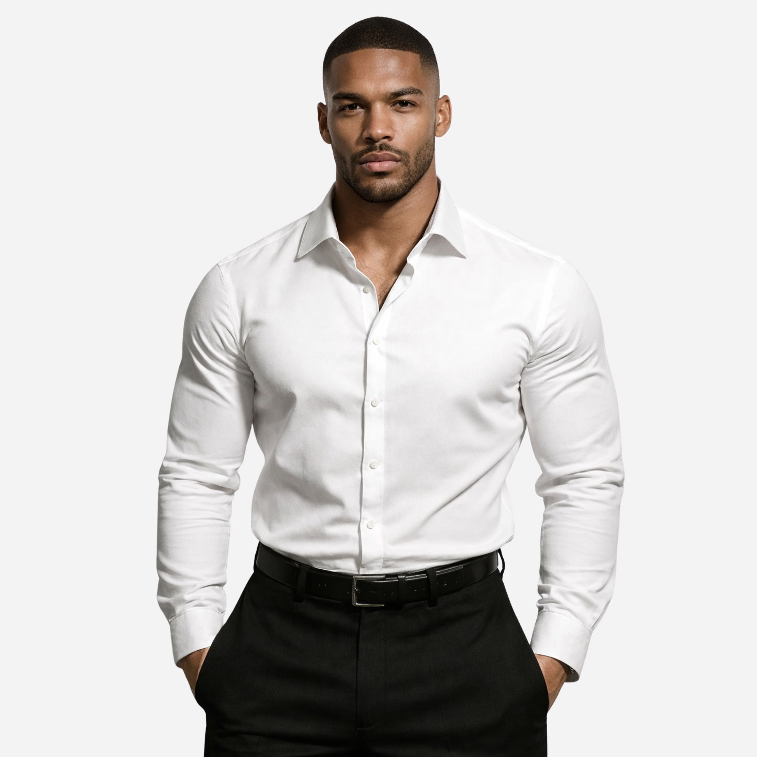 Alveraine | Men’s Tailored Modern Dress Shirt – Slim Fit