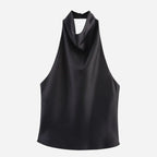 Alveraine | Women’s Satin Halter Dress – Luxe Evening Style
