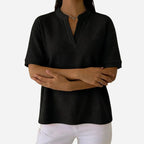 Alveraine | Women’s Waffle Knit Short Sleeve T-Shirt – Casual Comfort Style