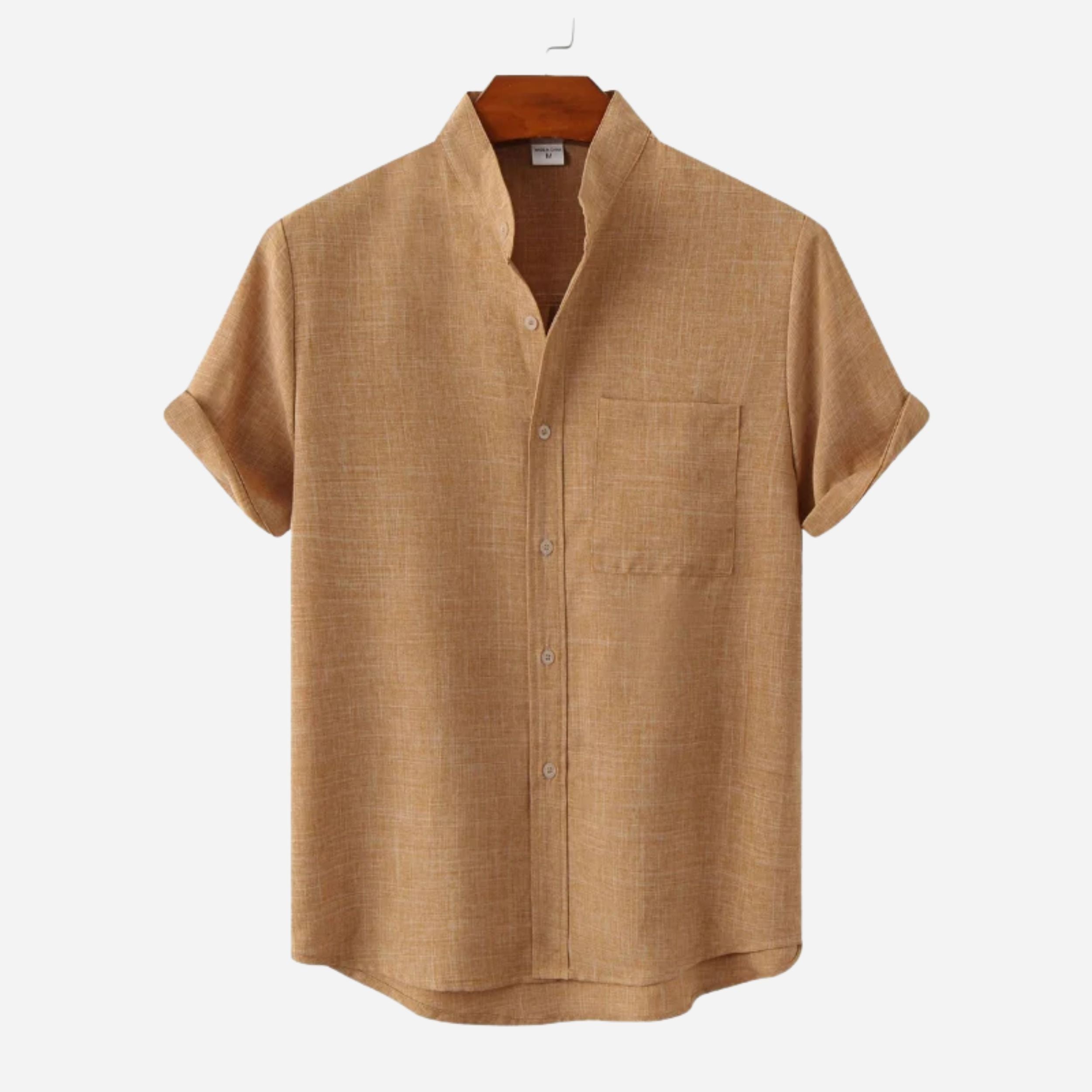 Alveraine | Men’s Mandarin Collar Shirt – Old Money Refined Style