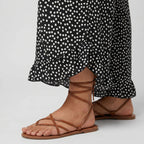 Alveraine | Women's Flowy Dot Print Wide-Leg Trousers - Summer Comfort Style