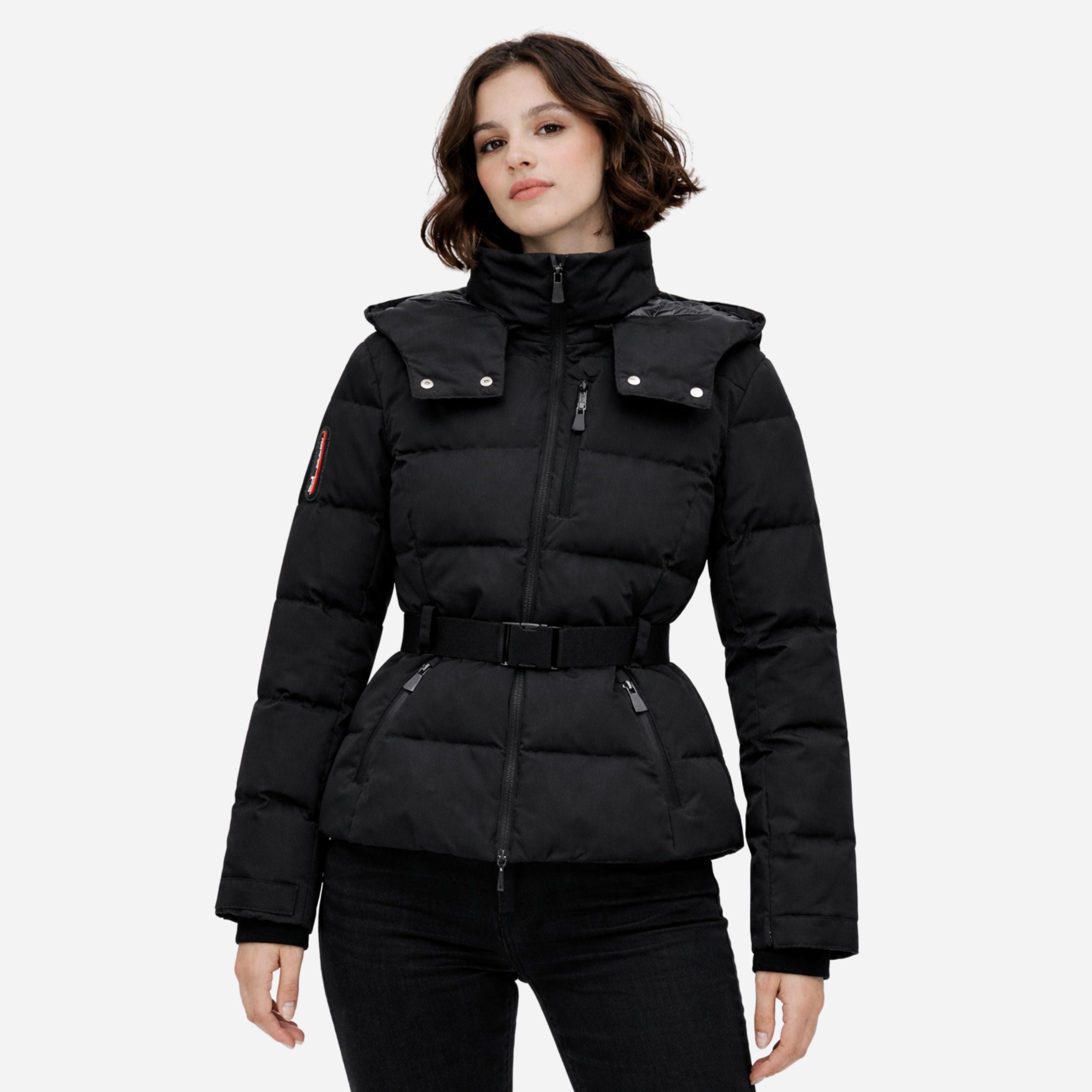 Alveraine | Women’s Belted Puffer Jacket – Insulated Winter Outerwear