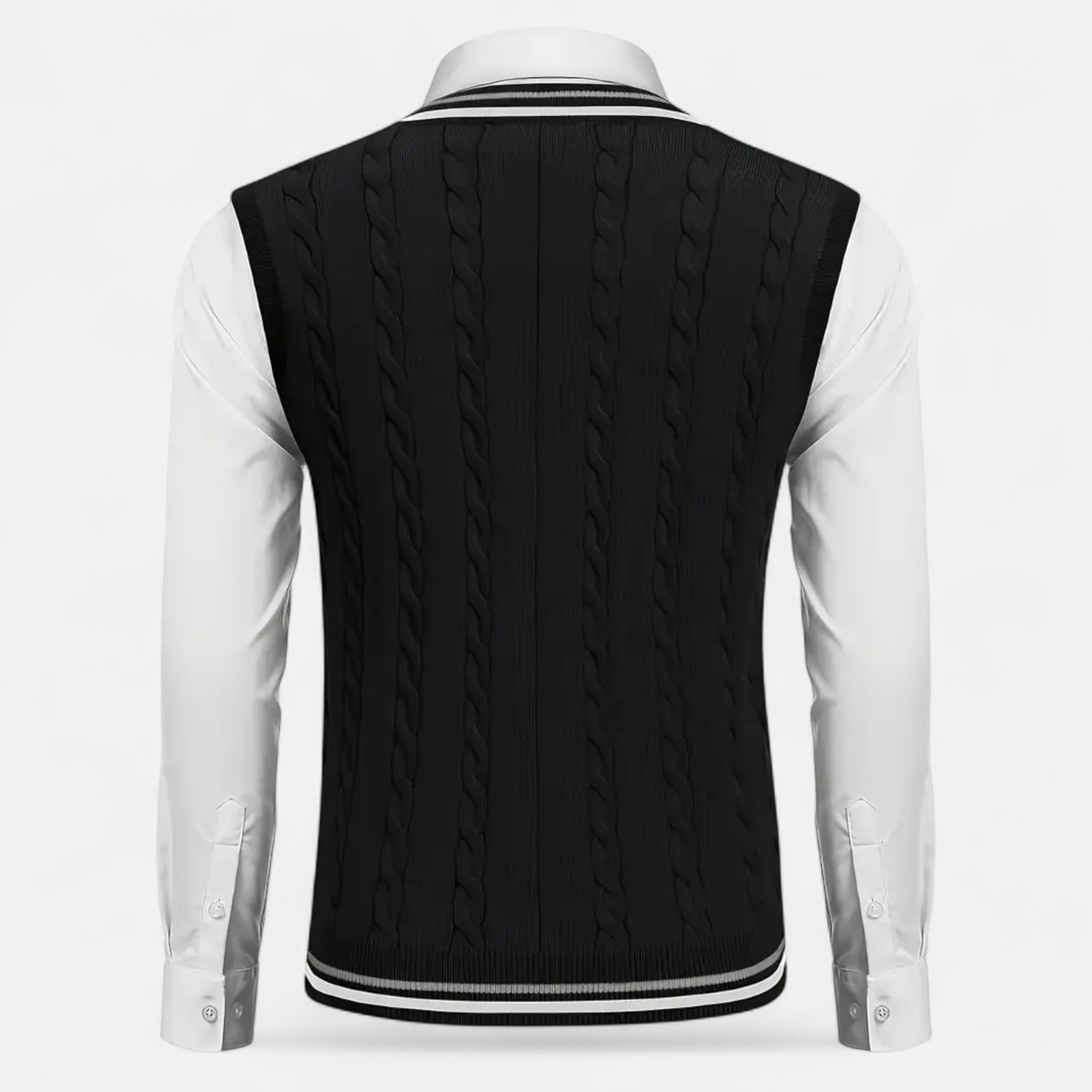 Lurvain | Men’s Knitted V-Neck Vest – Heritage Layers
