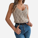 Alveraine | Women’s Hollow-Out V-Neck Camisole – Holiday Summer Style