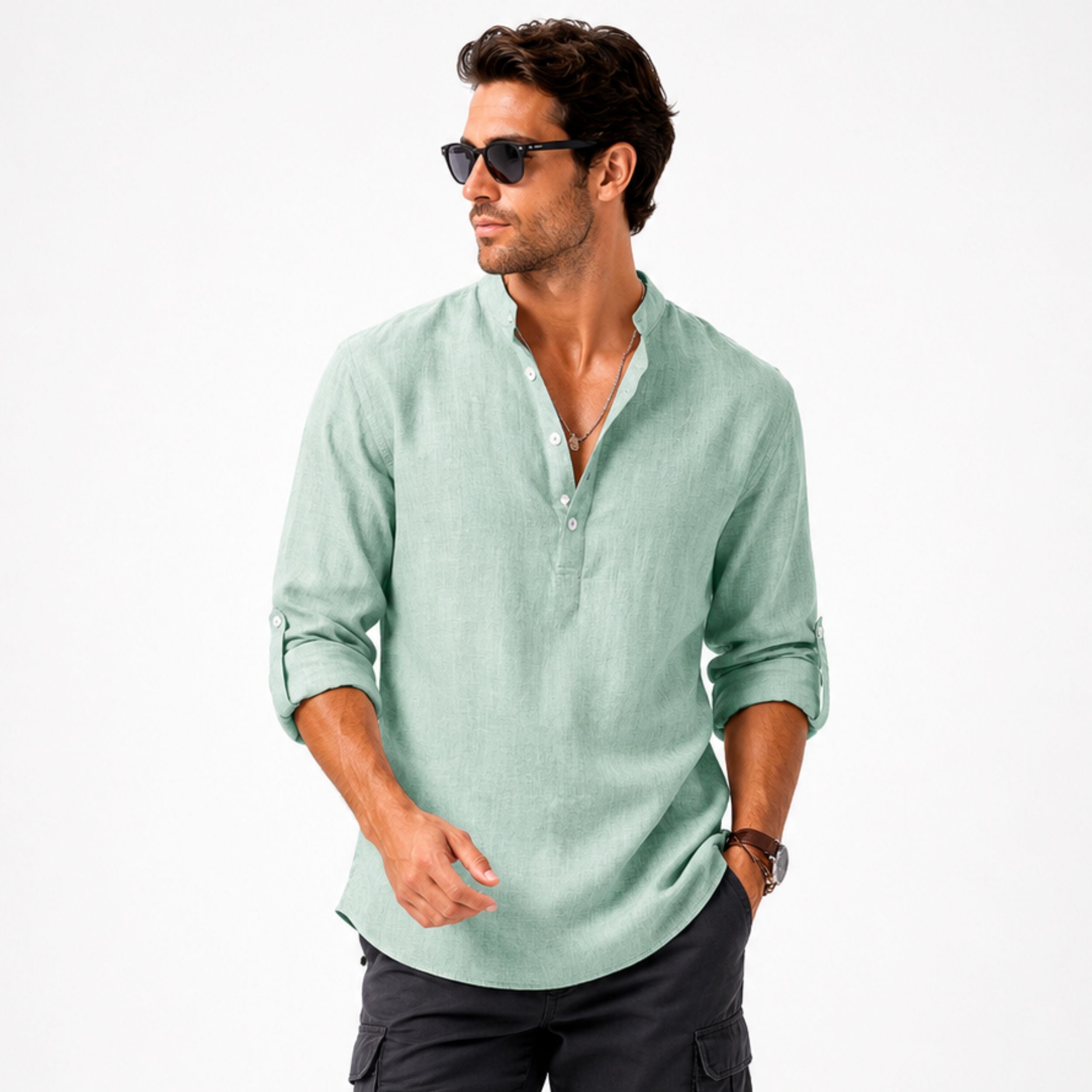 Alveraine | Men’s Lightweight Summer Shirt – Modern Fit Style