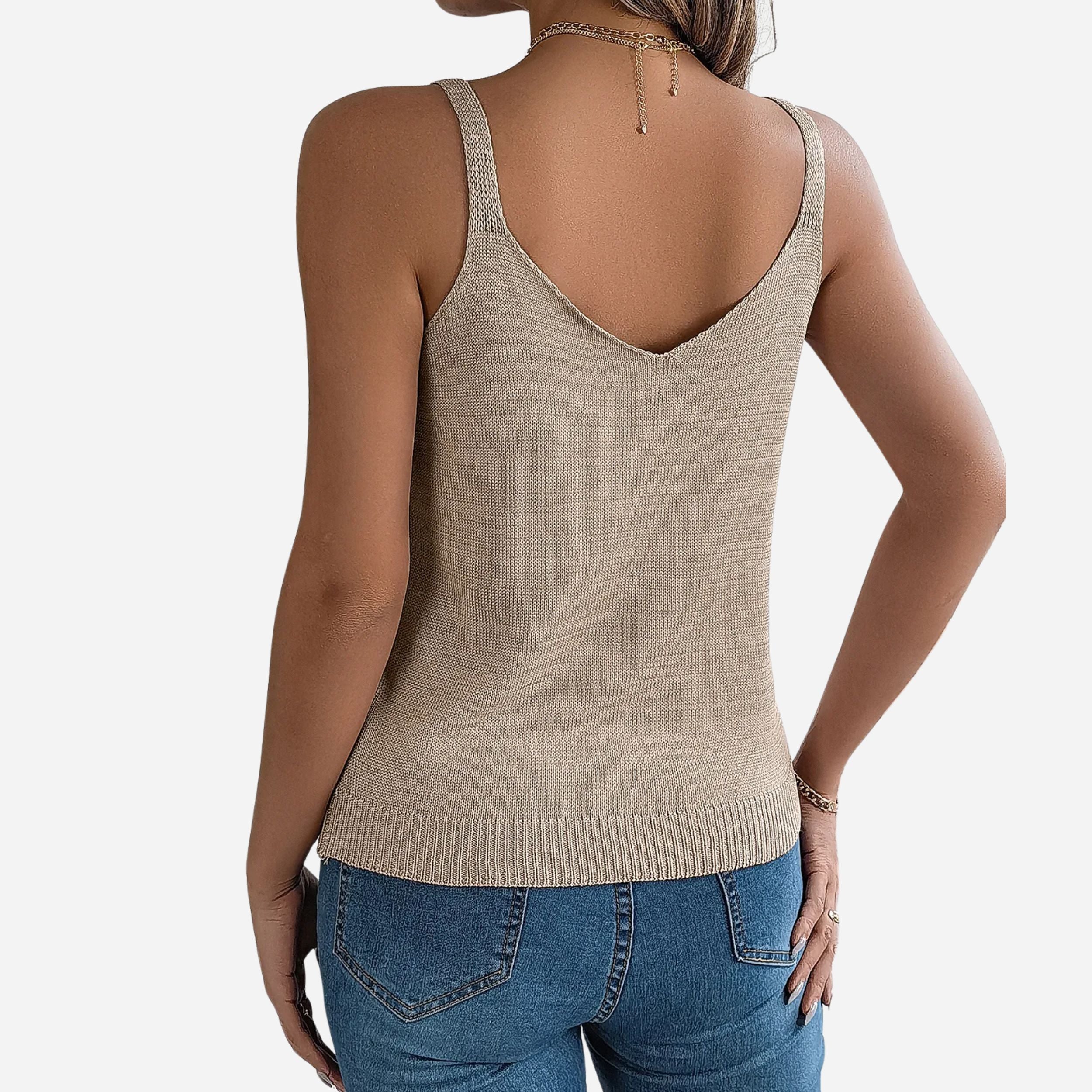 Alveraine | Women’s Hollow-Out V-Neck Camisole – Holiday Summer Style