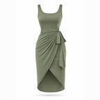 Alveraine | Women’s Tie-Side Tank Maxi Dress – Elegant Flowing Style
