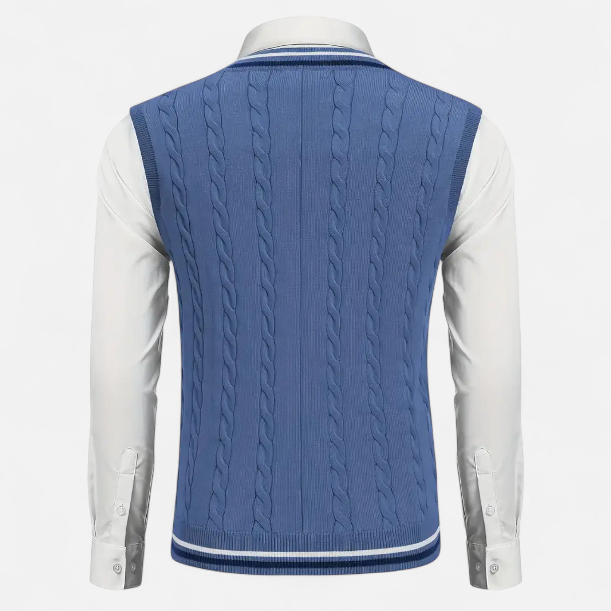 Lurvain | Men’s Knitted V-Neck Vest – Heritage Layers