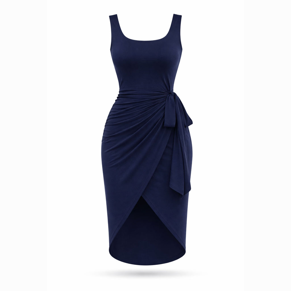 Alveraine | Women’s Tie-Side Tank Maxi Dress – Elegant Flowing Style