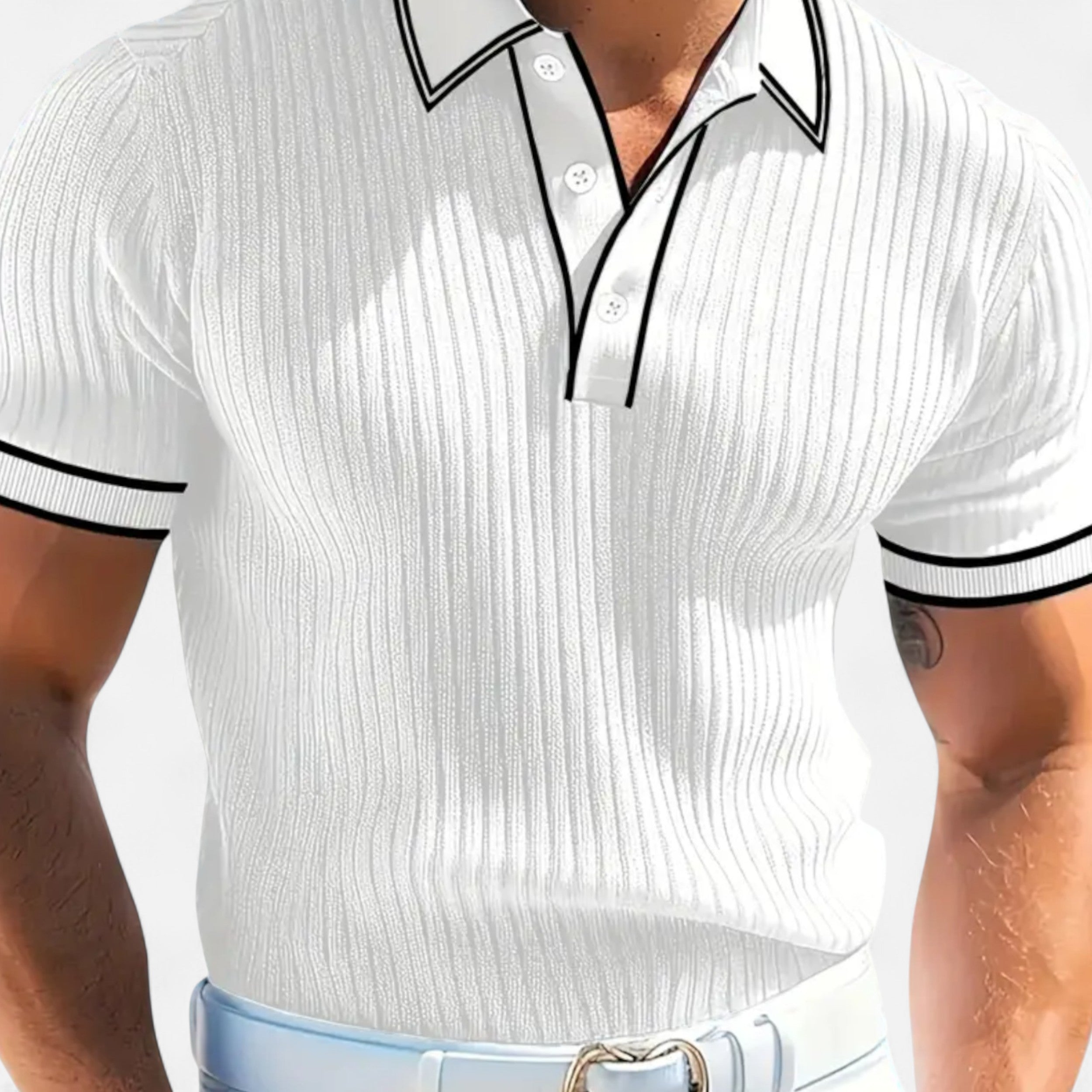 Lurvain | Men’s Summer Polo Shirt – Classic Knit Design