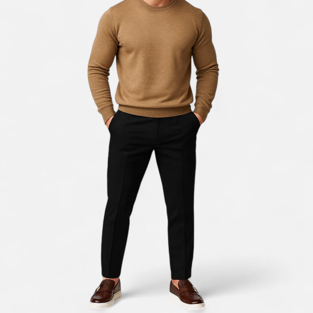 Lurvain | Men’s Gold-Pattern Casual Loafers