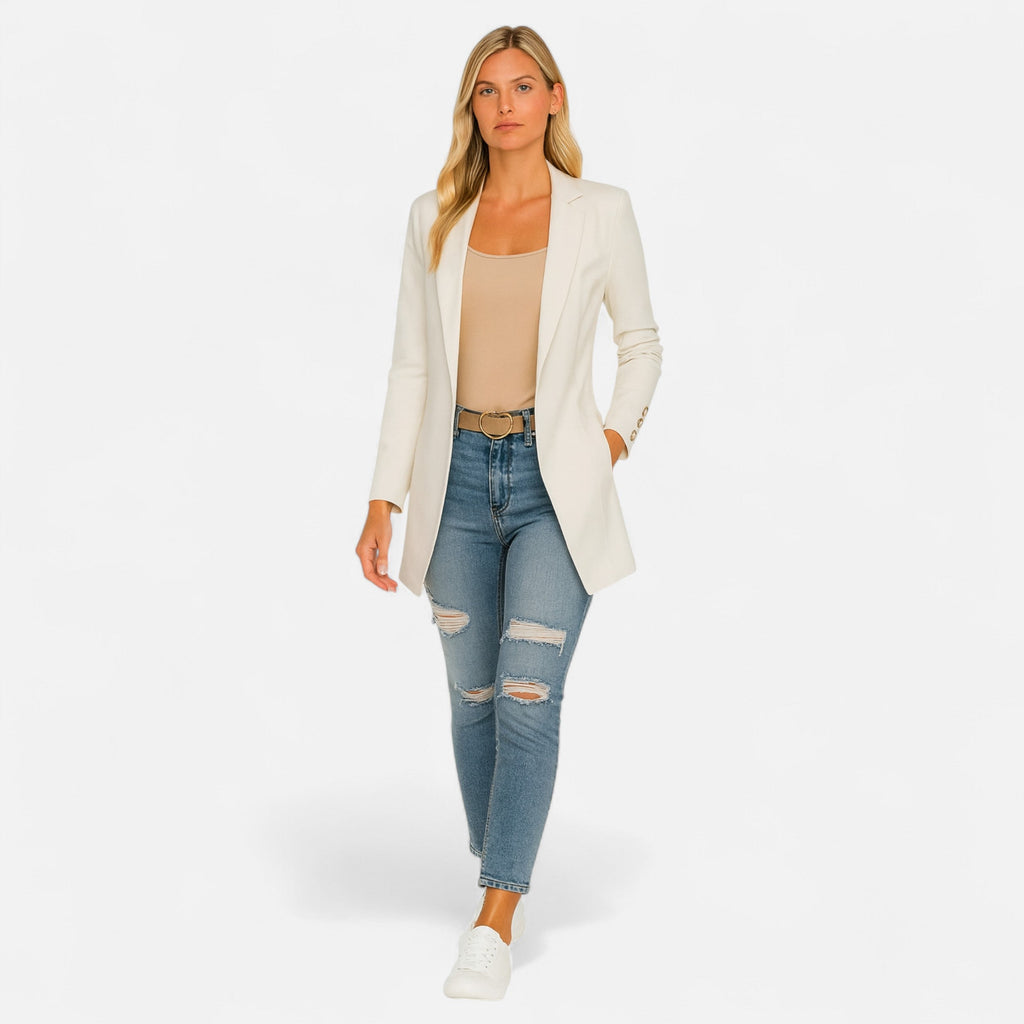 Lurvain | Women’s Chic Mid-Length Lapel Cardigan