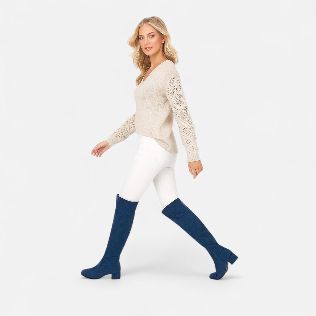 Lurvain | Women’s Skinny Zipper Boots