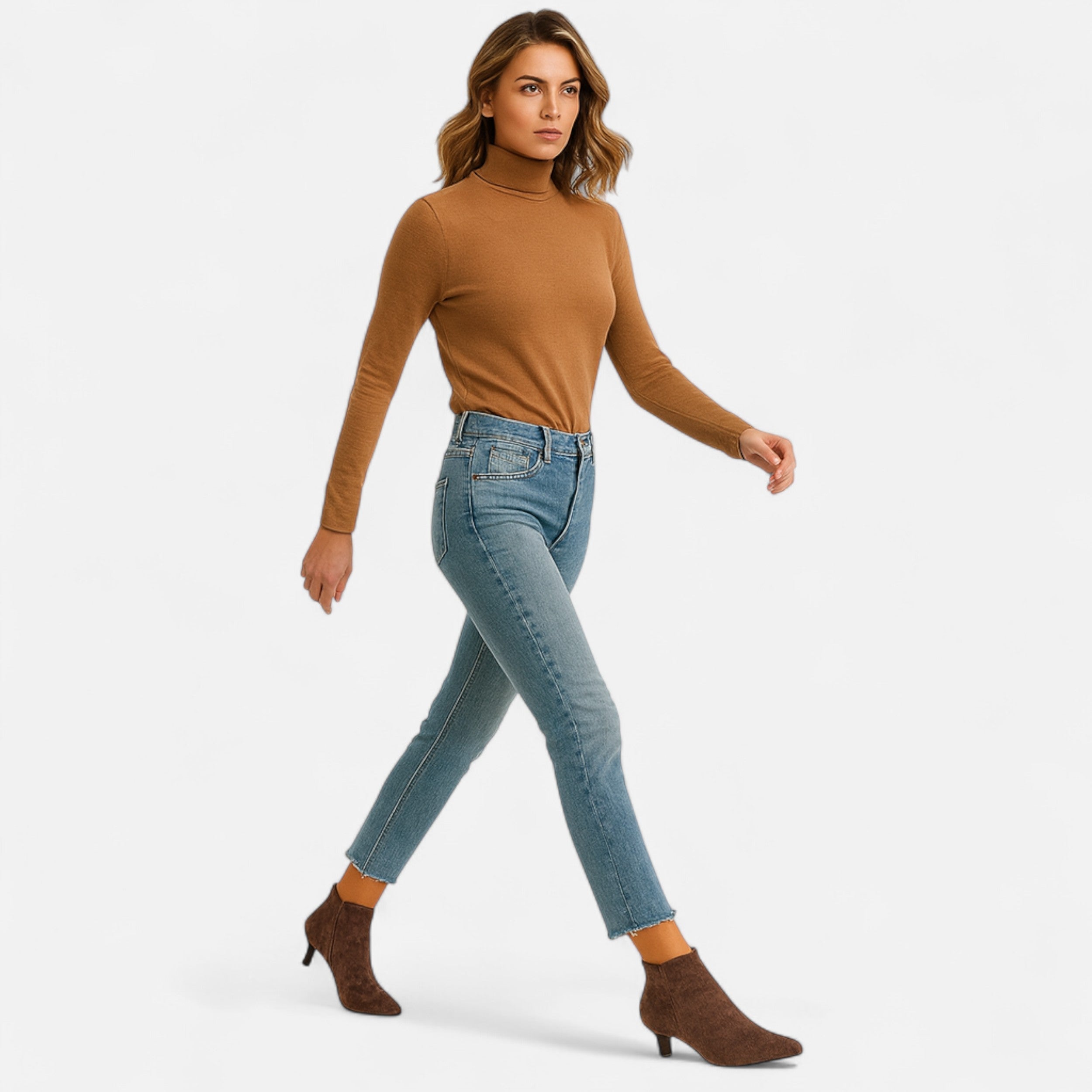 Lurvain | Women’s Kitten Heel Pointed Ankle Boots