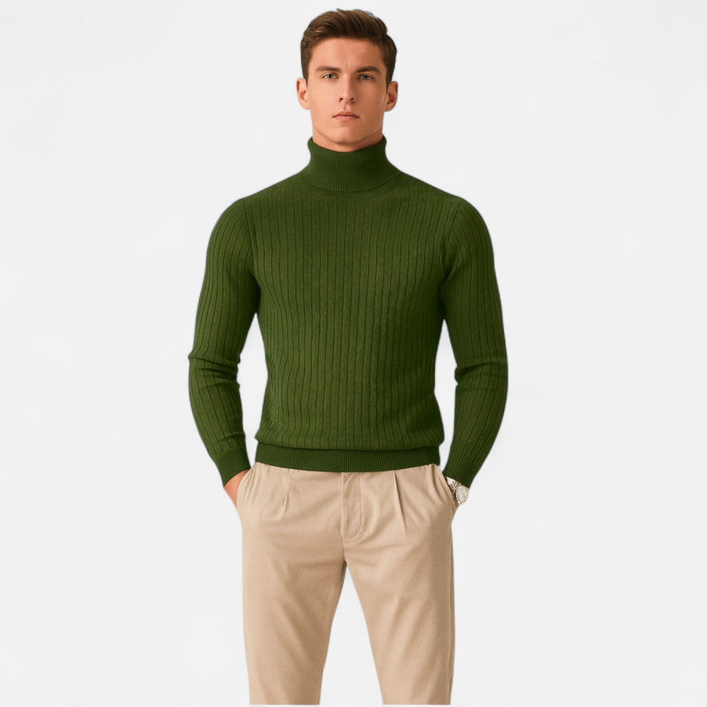 Lurvain | Men’s Wool Turtleneck Sweater – Winter Elegance