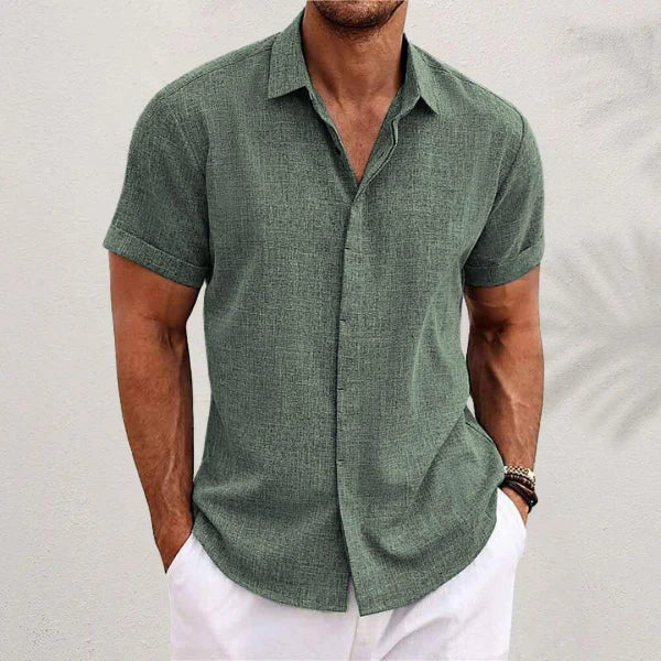 Alveraine Men's Casual Summer Polo Shirt – Dark Green