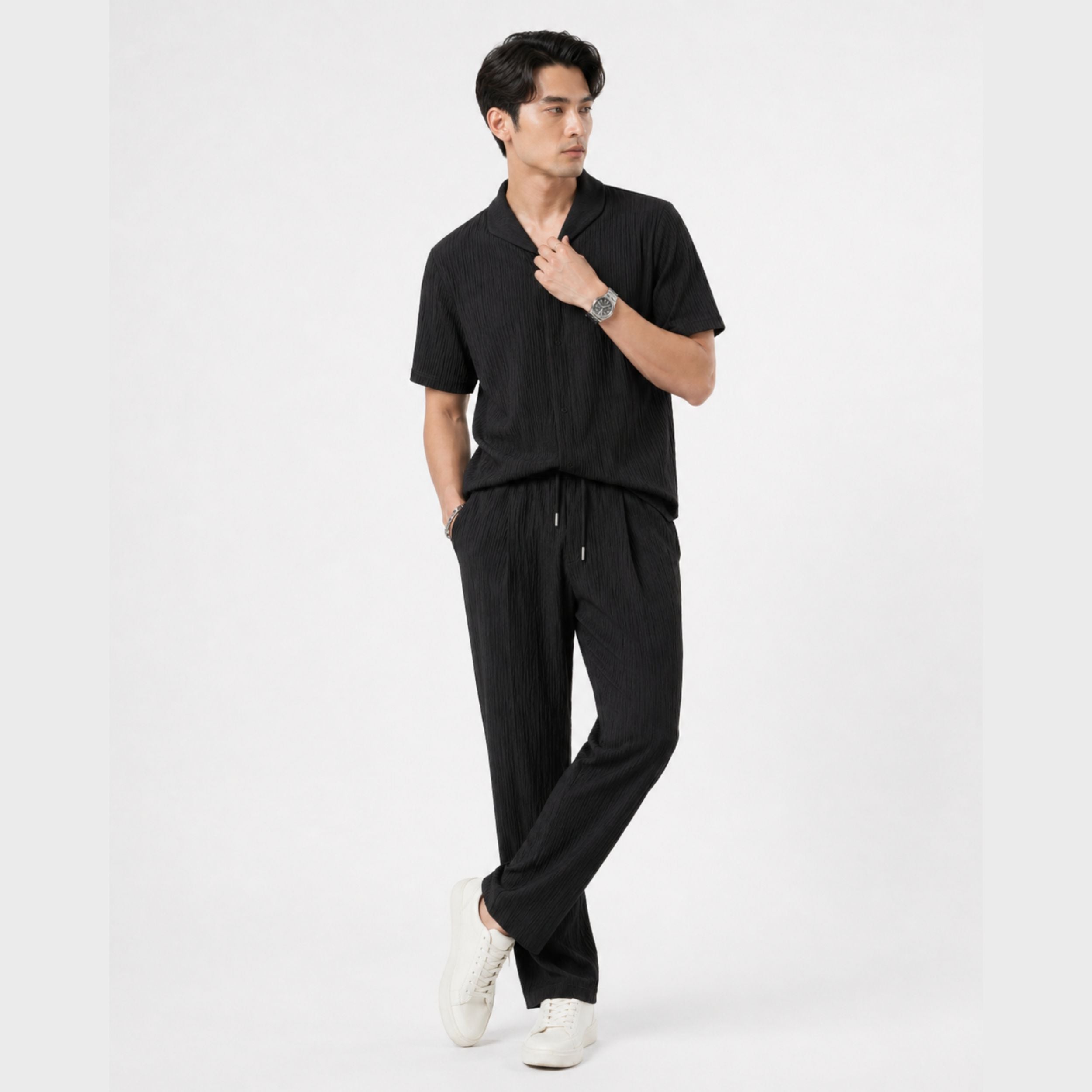Alveraine | Men’s Cotton Polo & Pantalon Set – Old Money Summer Style