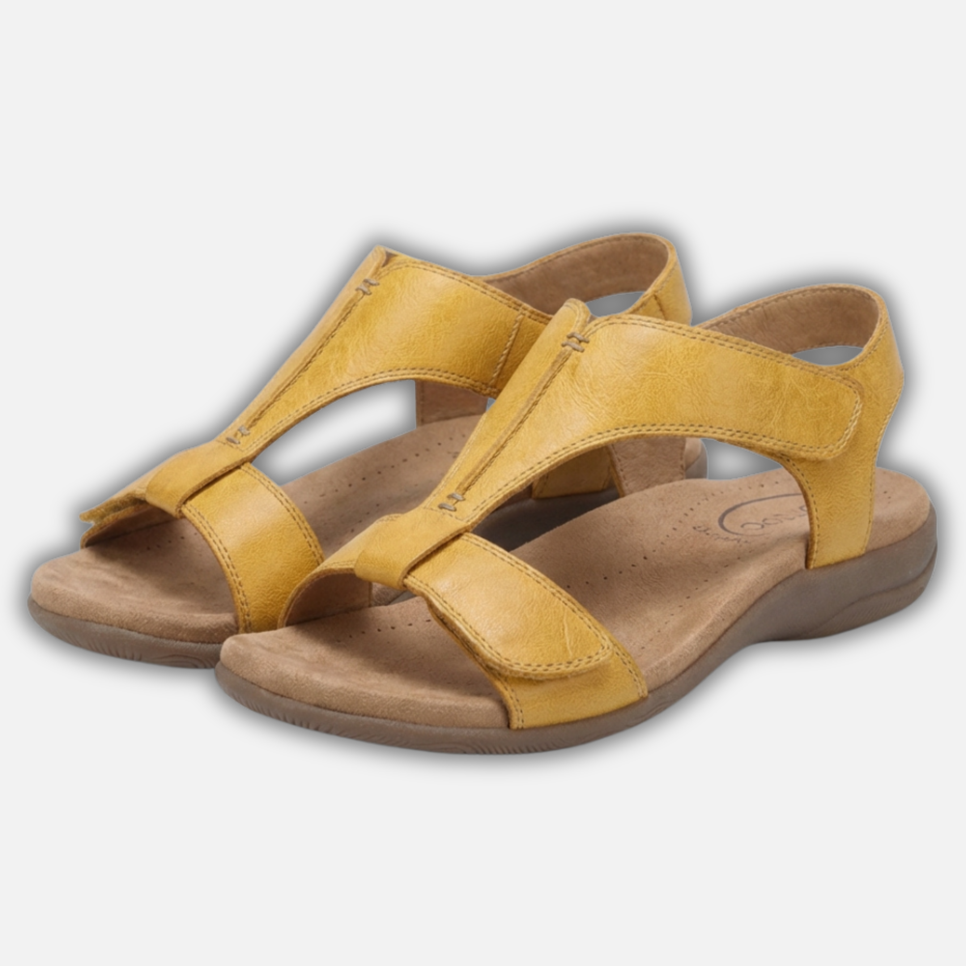 Alveraine Women's Open Toe Walking Sandals – Yellow