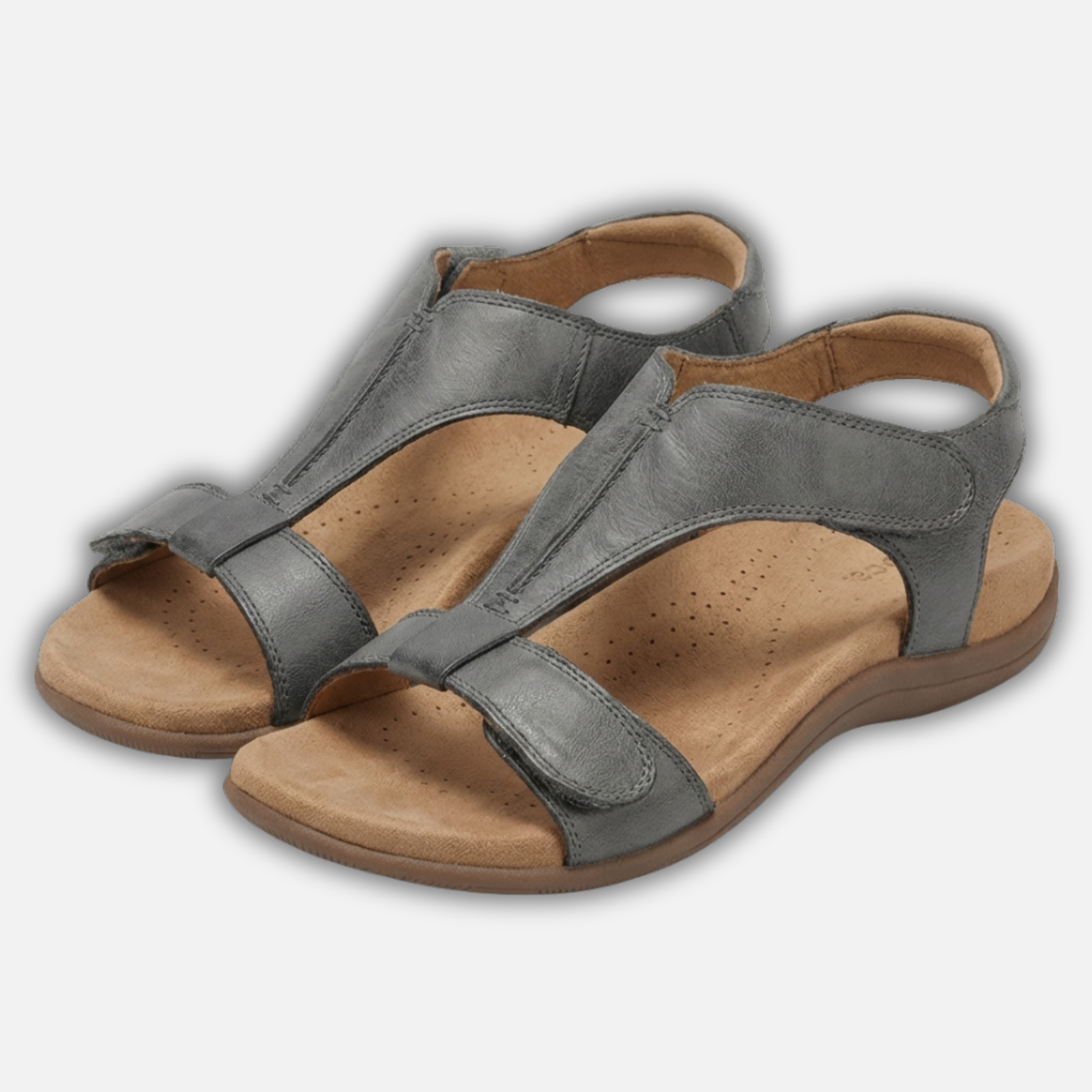 Alveraine Women's Open Toe Walking Sandals – Grey