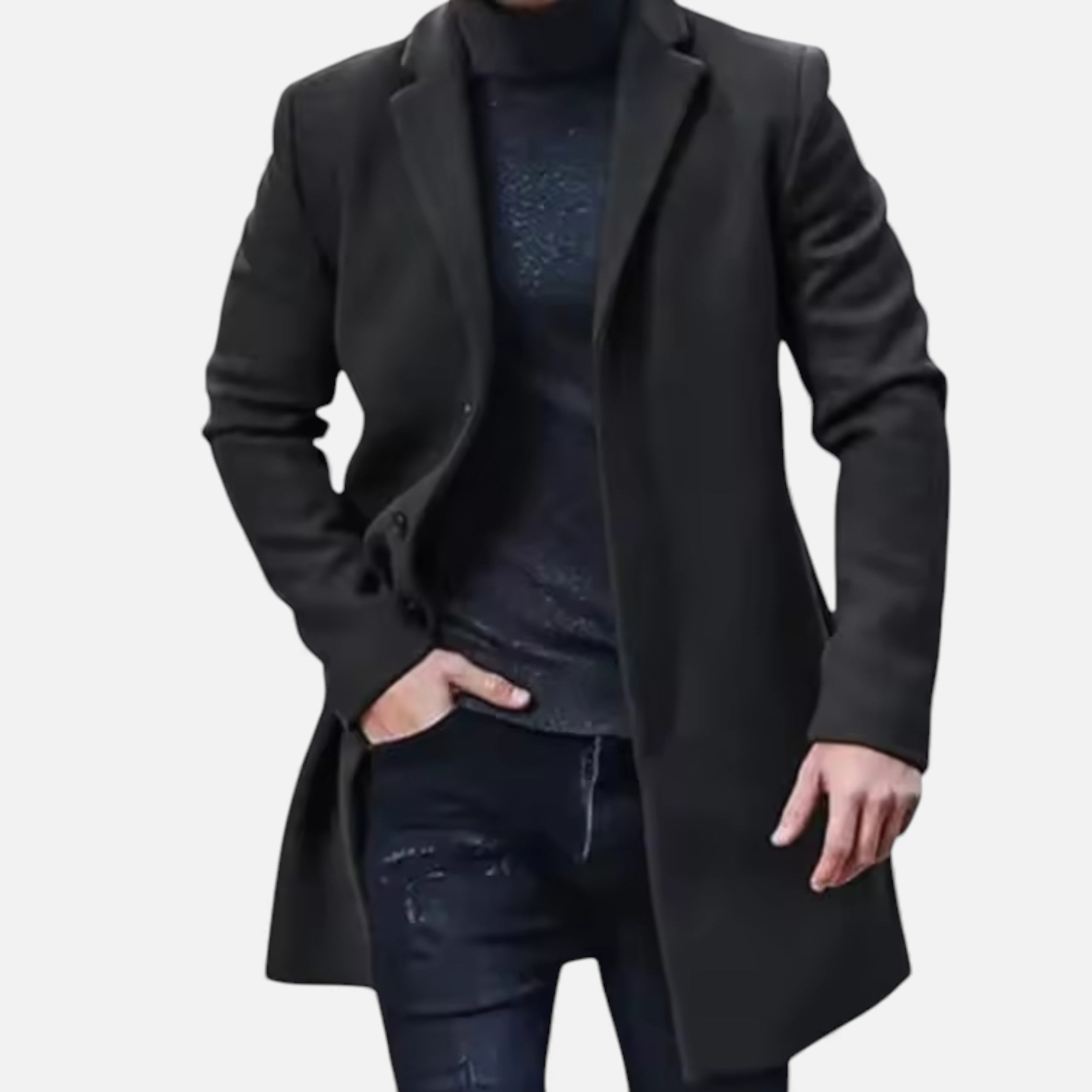 Lurvain | Men’s Wool‑Blend Heritage Overcoat