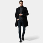 Alveraine | Men’s Wool‑Blend Heritage Overcoat