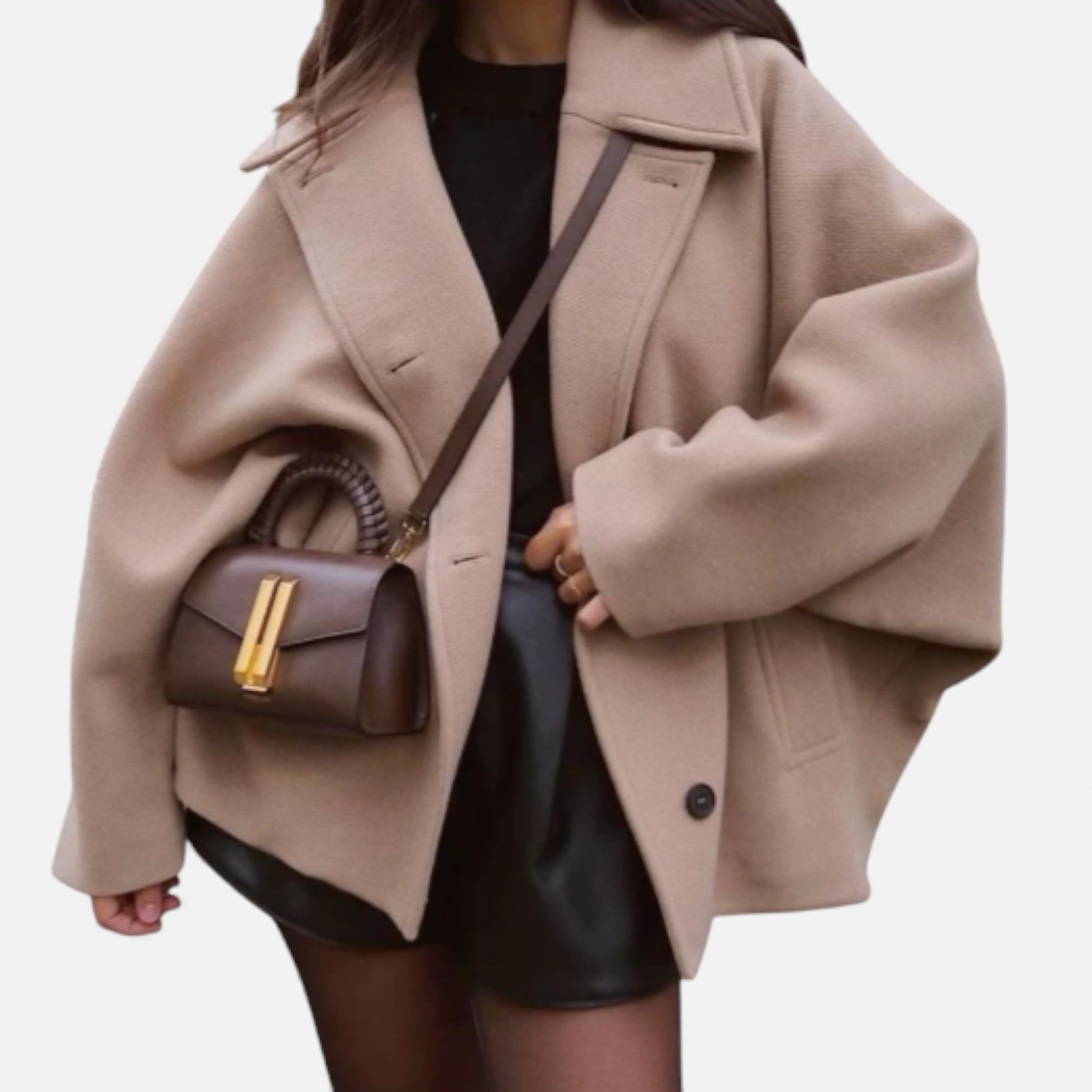 Lurvain | Women’s Wool‑Blend Knit Coat