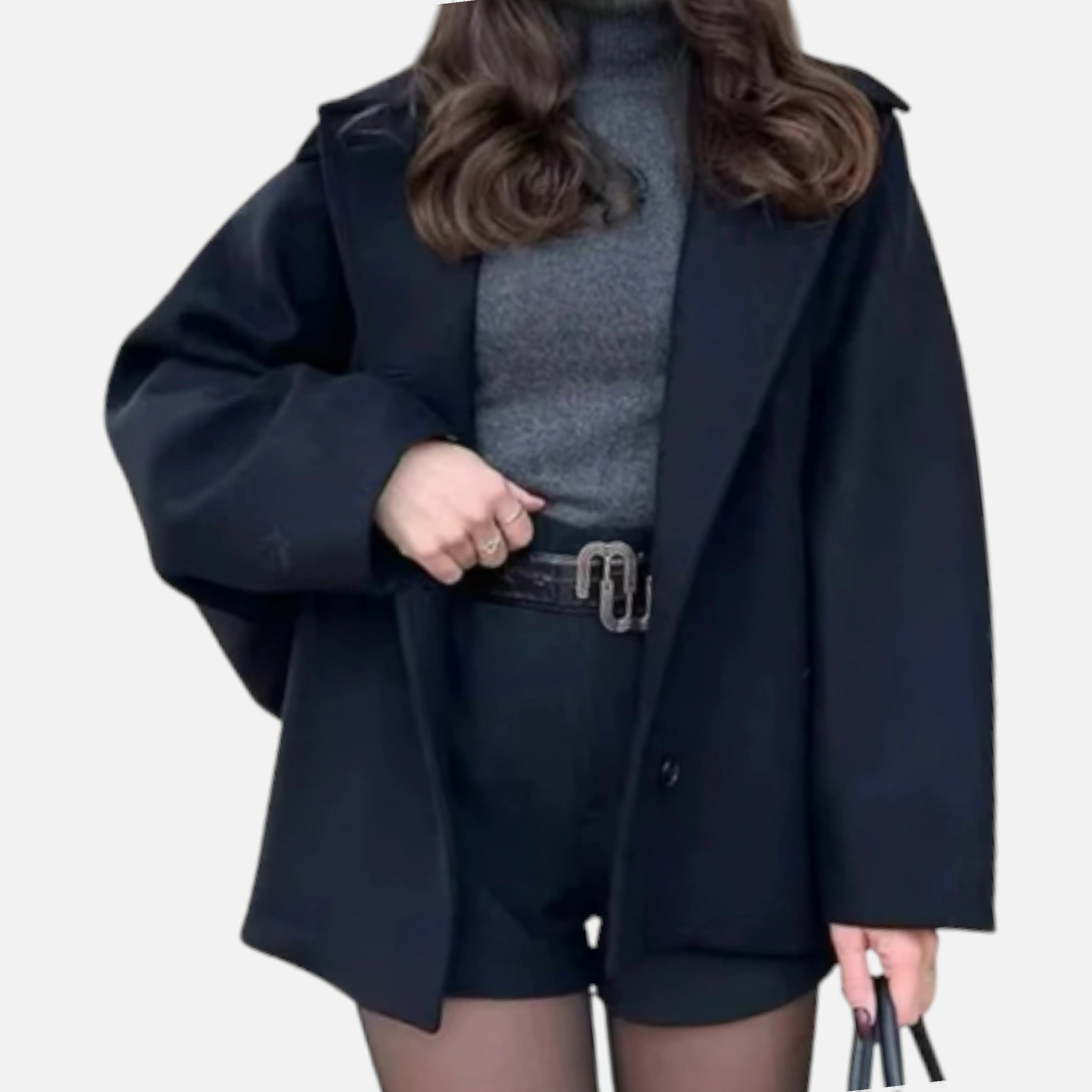 Lurvain | Women’s Wool‑Blend Knit Coat