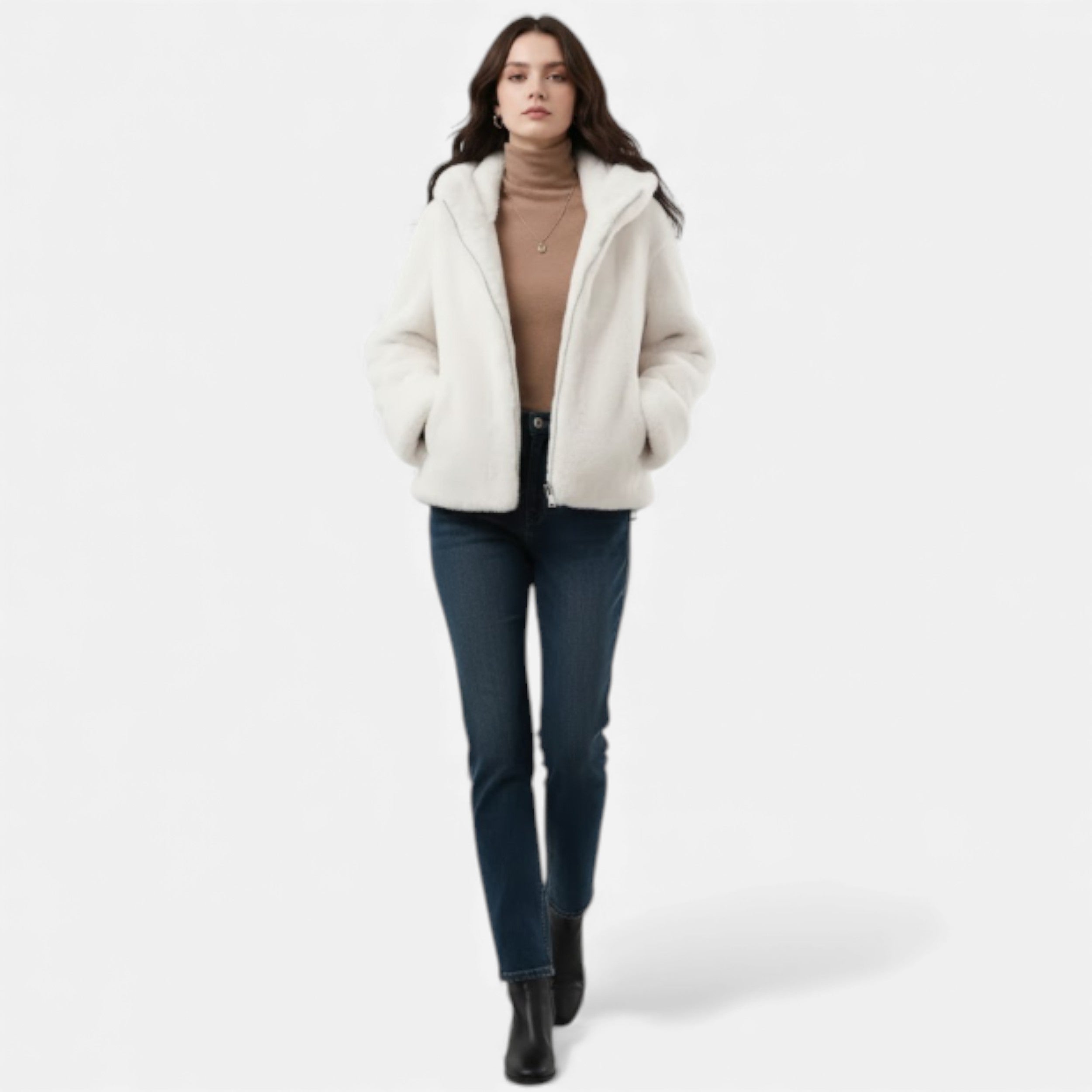 Lurvain | Women’s Plush Faux-Fur Winter Coat