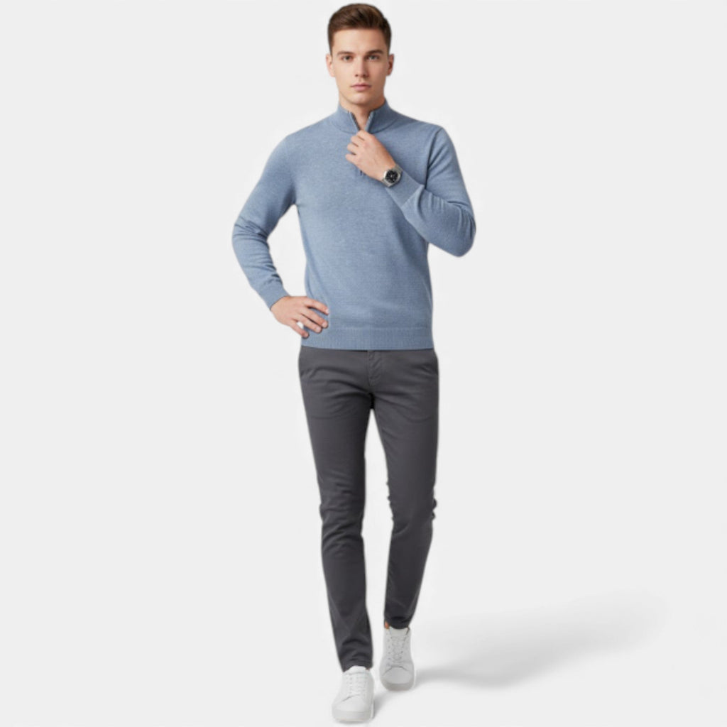 Lurvain | Men’s Heavyweight Knit Zip Cardigan