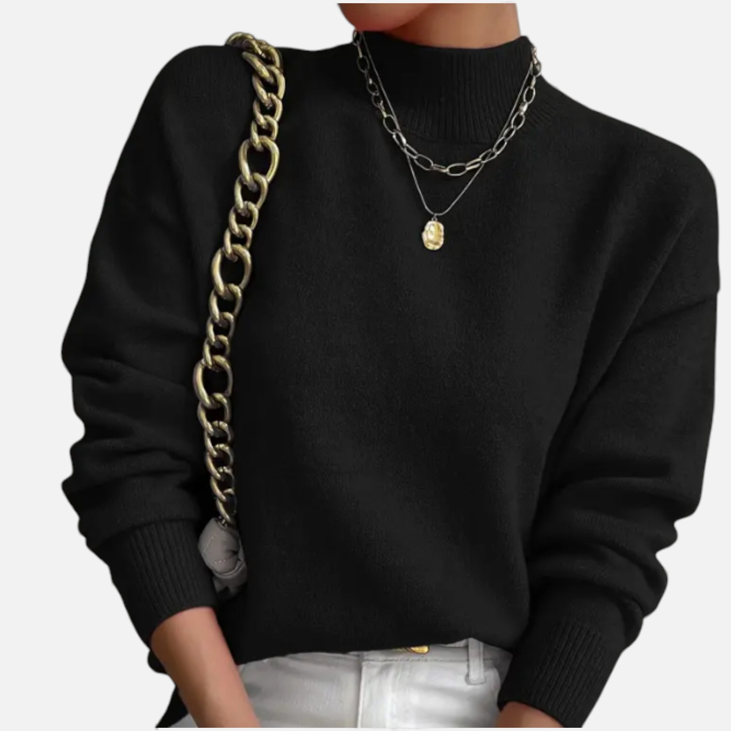 Lurvain | Women’s Wool Blend Mock-Neck Pullover