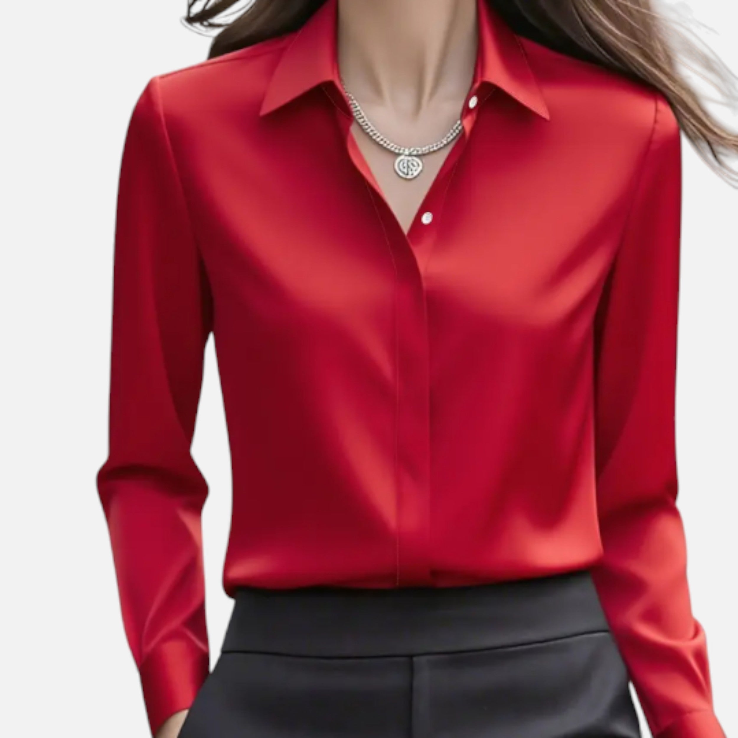 Lurvain | Women’s Classic White Collared Shirt