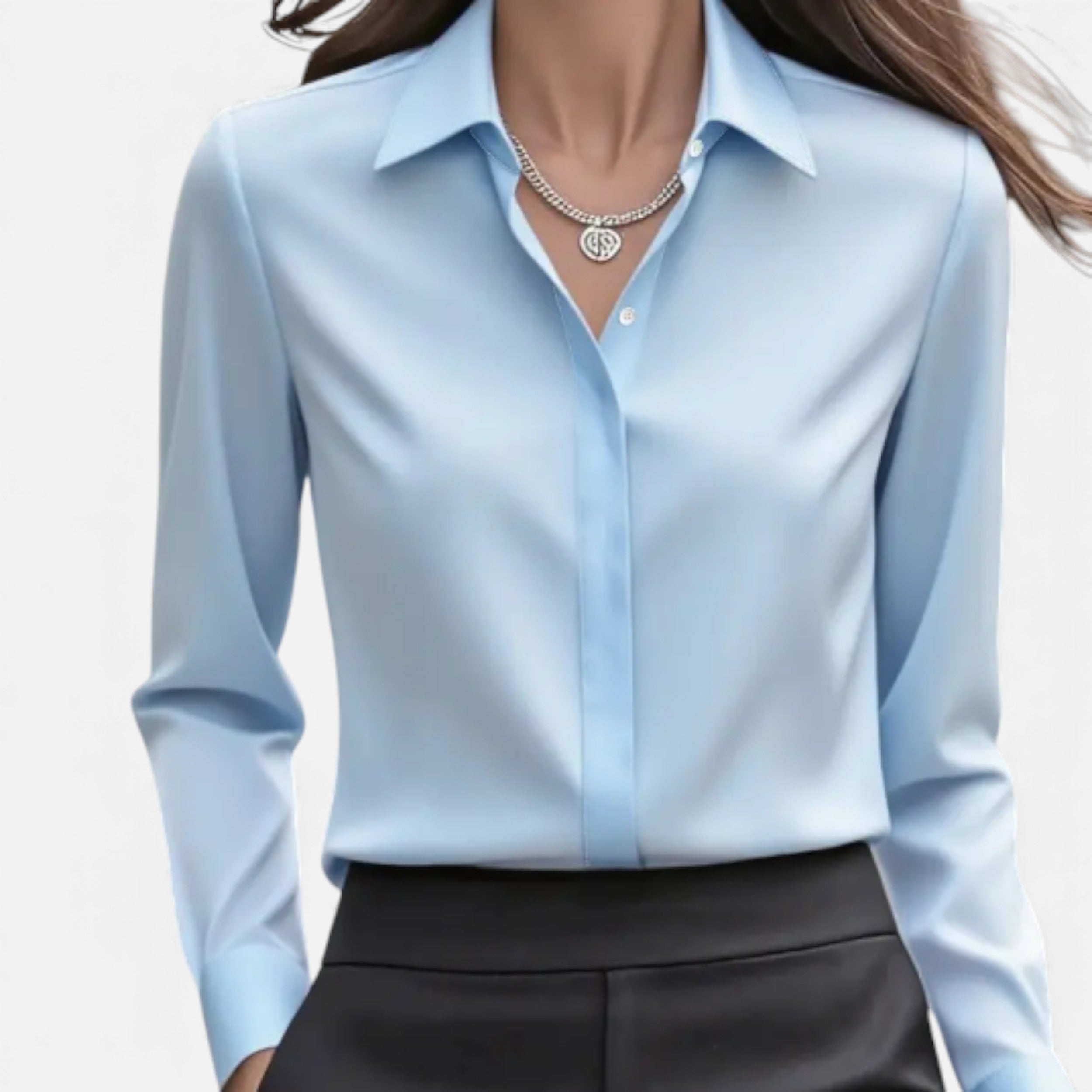 Lurvain | Women’s Classic White Collared Shirt